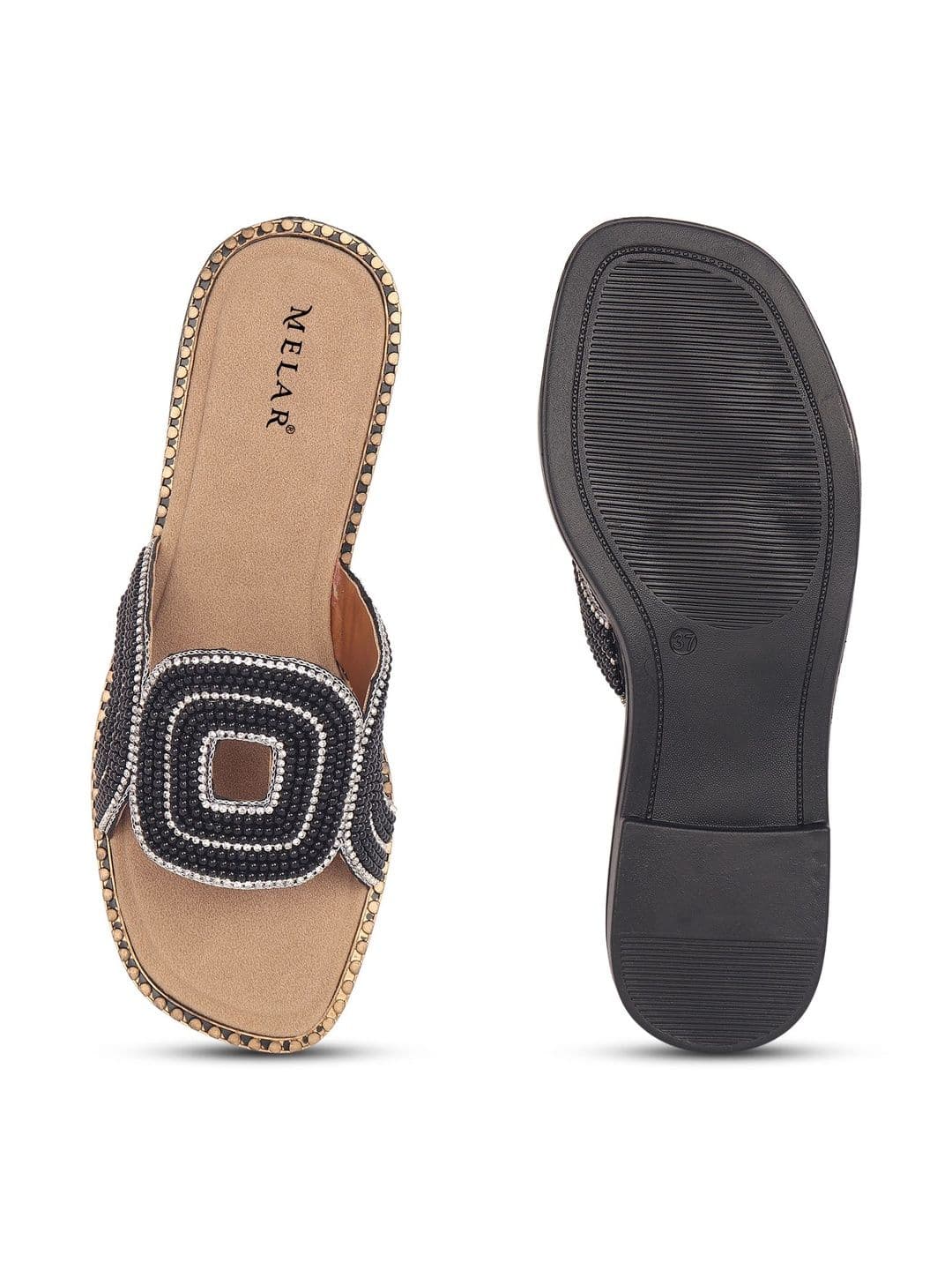 MELAR Women Embellished Open Toe Flats thumbnail 5