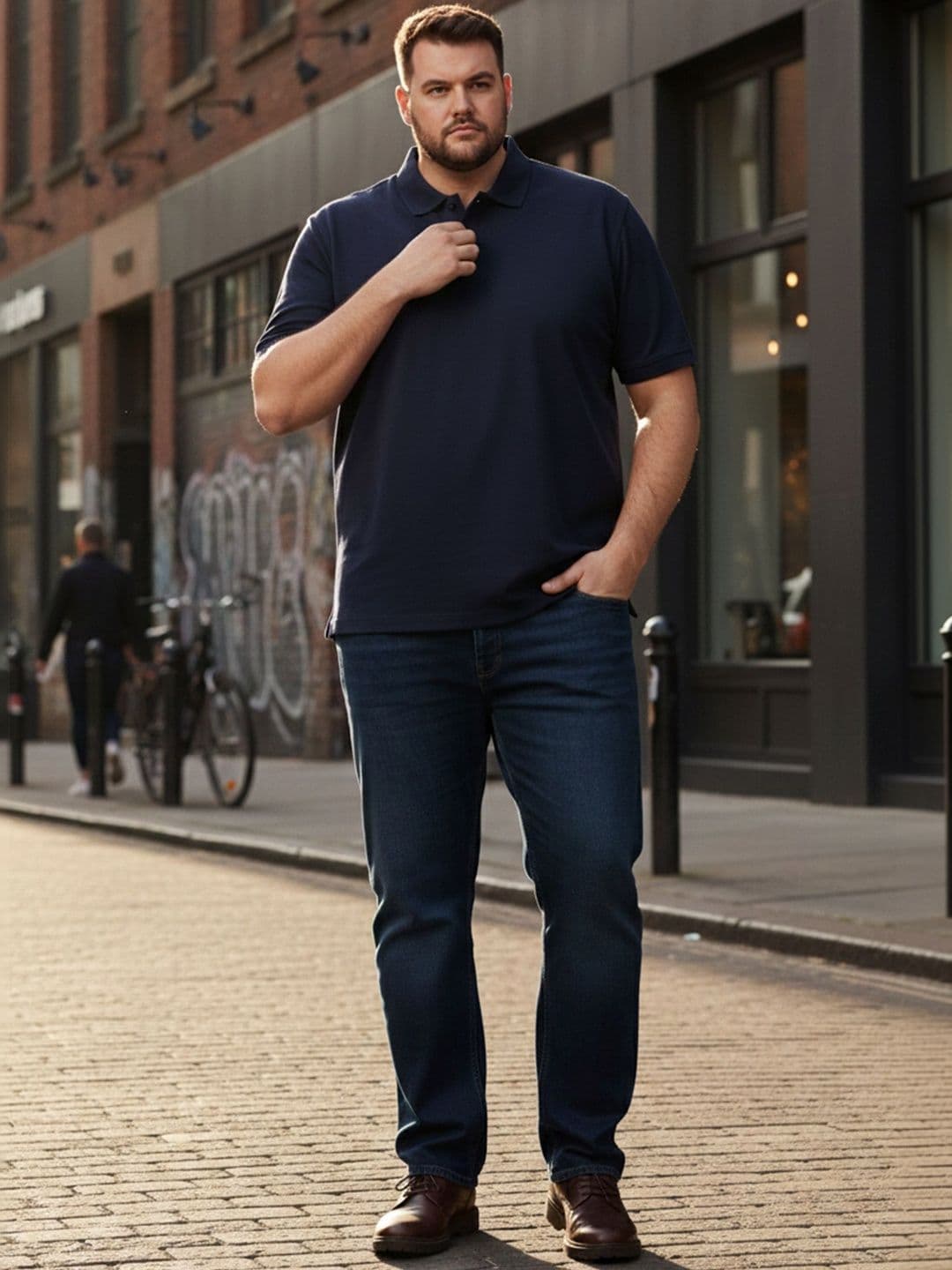 Mast & Harbour Men Polo Collar Cotton T-shirt thumbnail 3