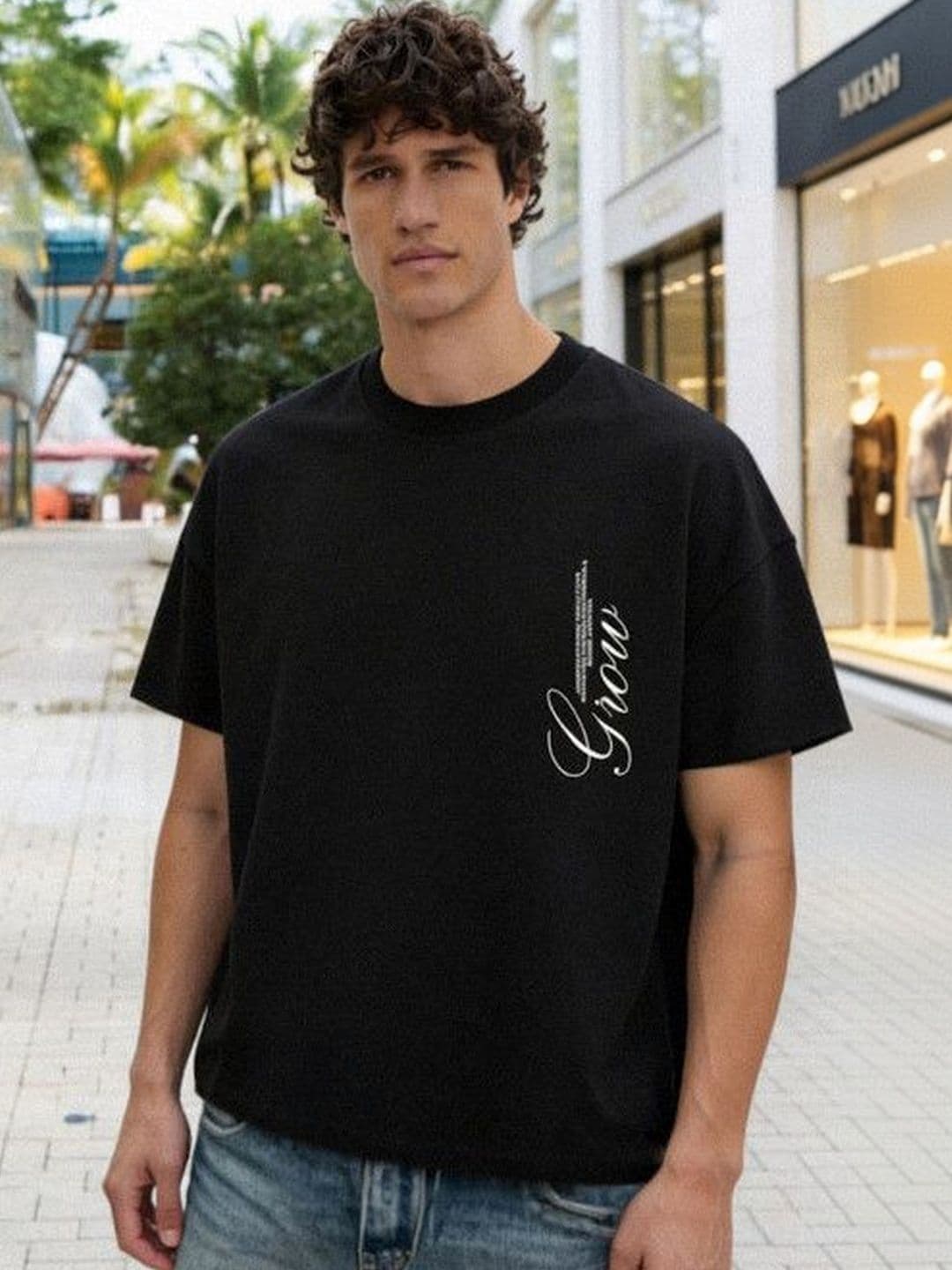 High Star Men Typography Printed T-shirt thumbnail 2