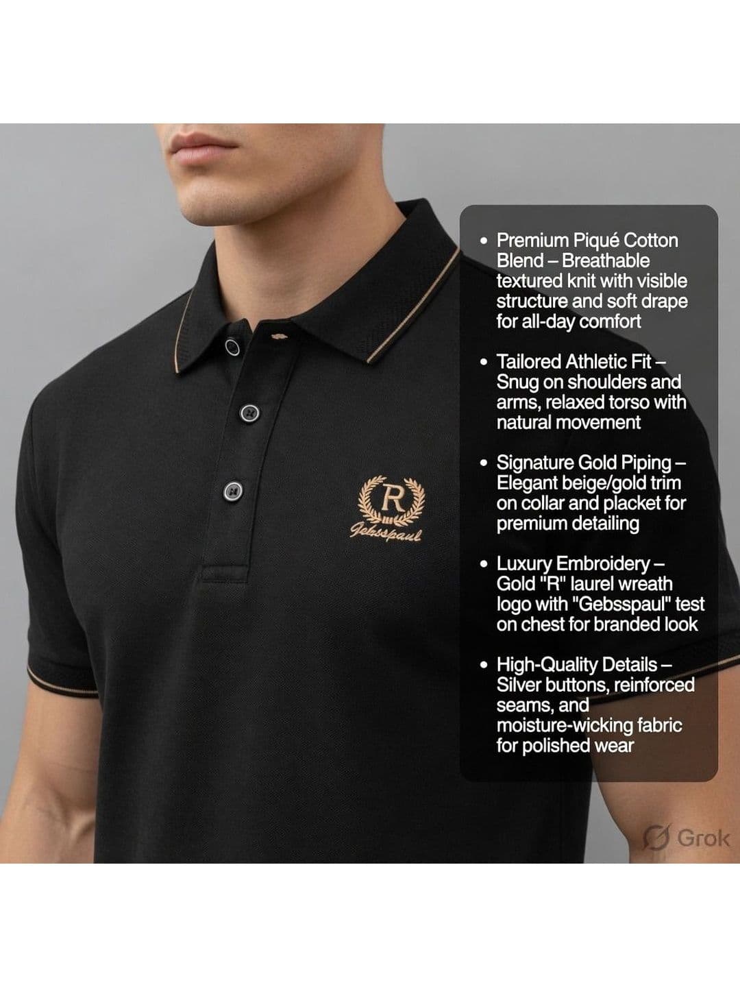 Mast & Harbour Men Brand Logo Polo Collar T-shirt thumbnail 5