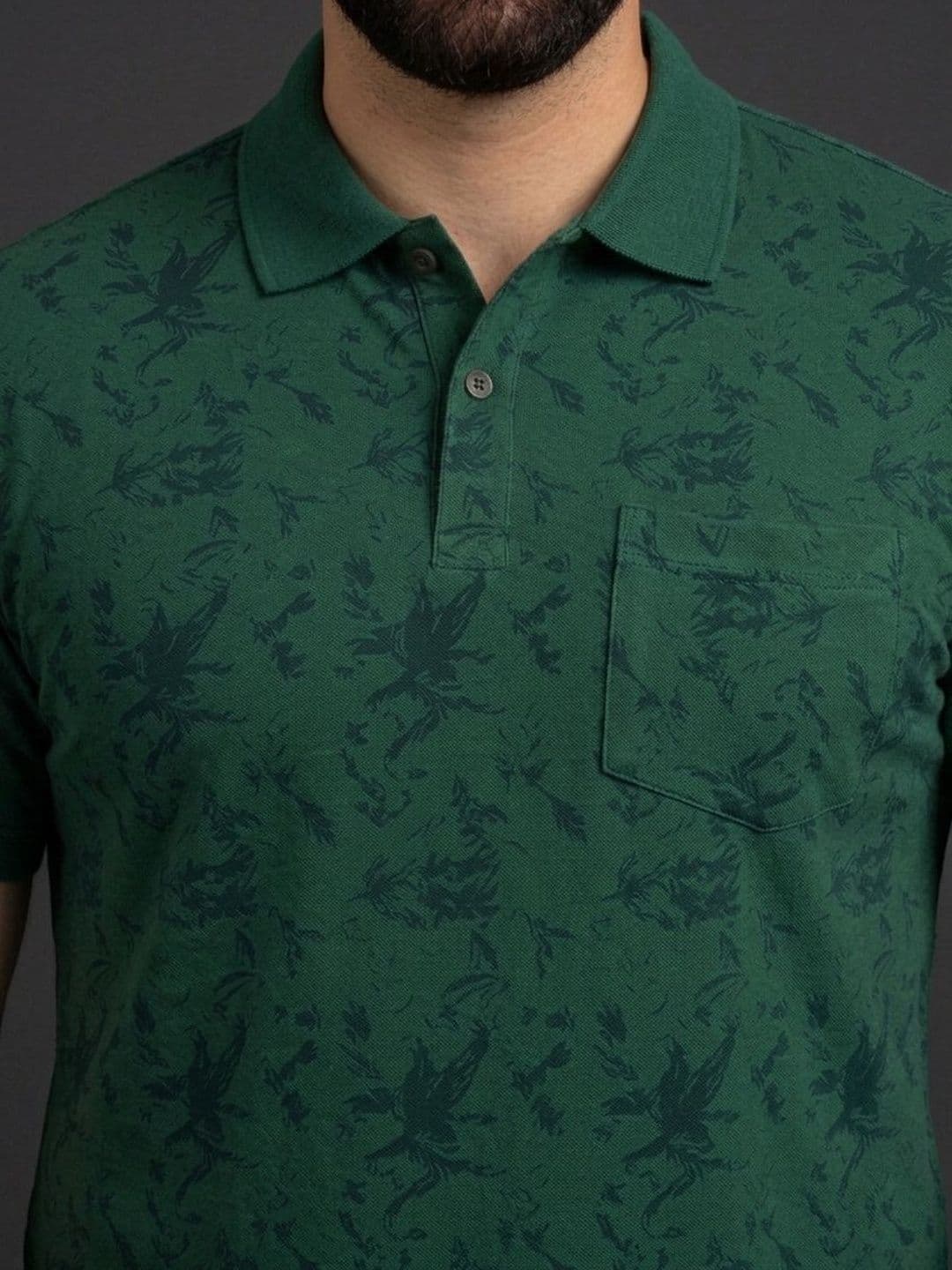 The Roadster Lifestyle Co Printed Polo Collar Tshirts thumbnail 5
