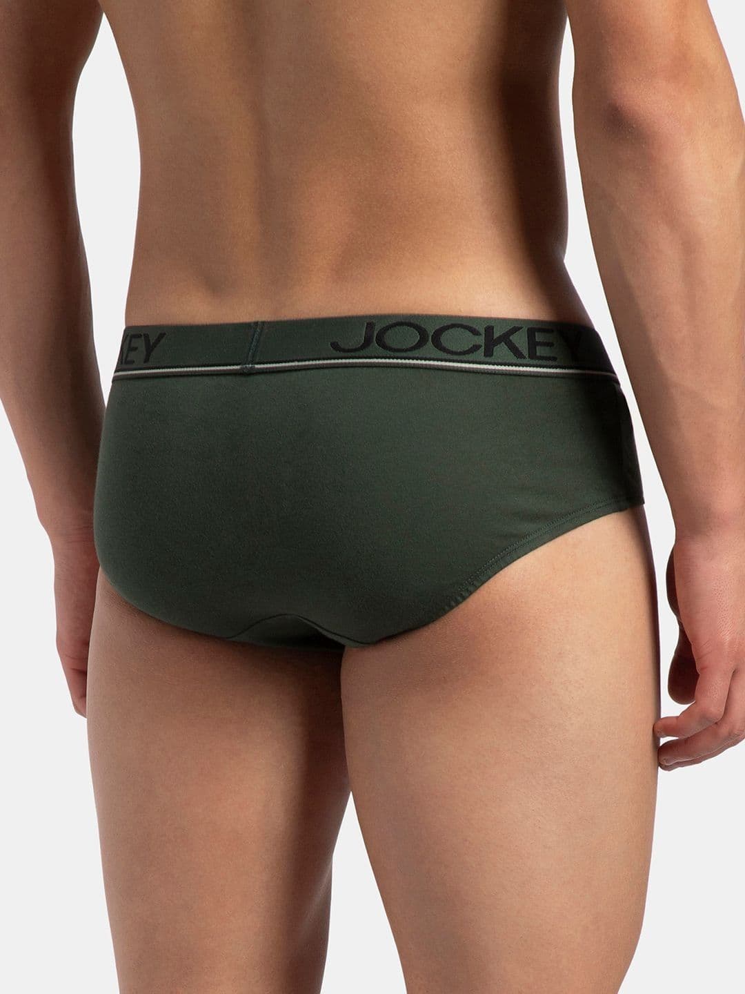 Jockey Super Combed Cotton Solid Brief with Ultrasoft Waistband - 8037 thumbnail 4