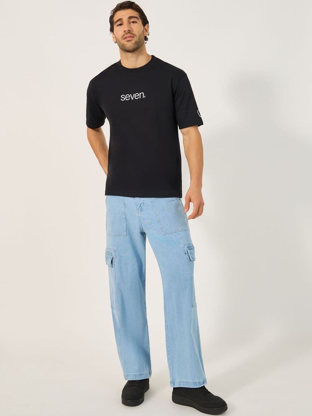 Styli Men Typography Printed T-shirt thumbnail 4