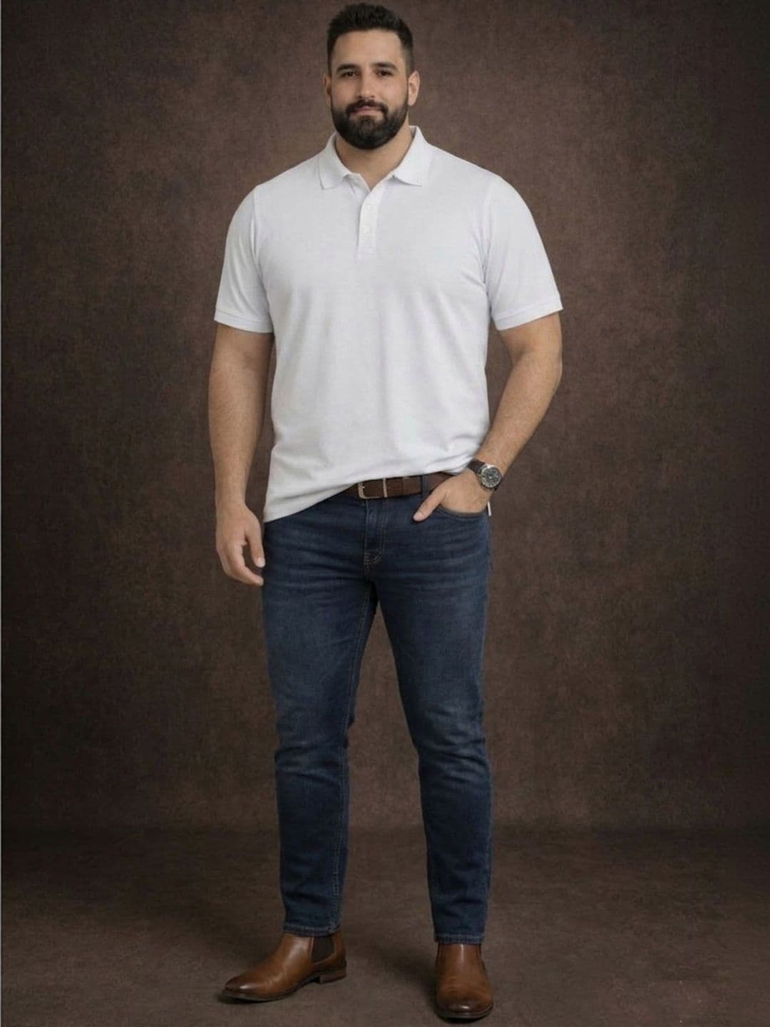 Mast & Harbour Men Polo Collar T-shirt thumbnail 3