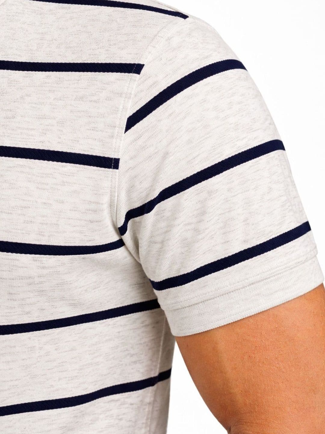 The Roadster Lifestyle Co Striped Polo Collar Tshirts thumbnail 3