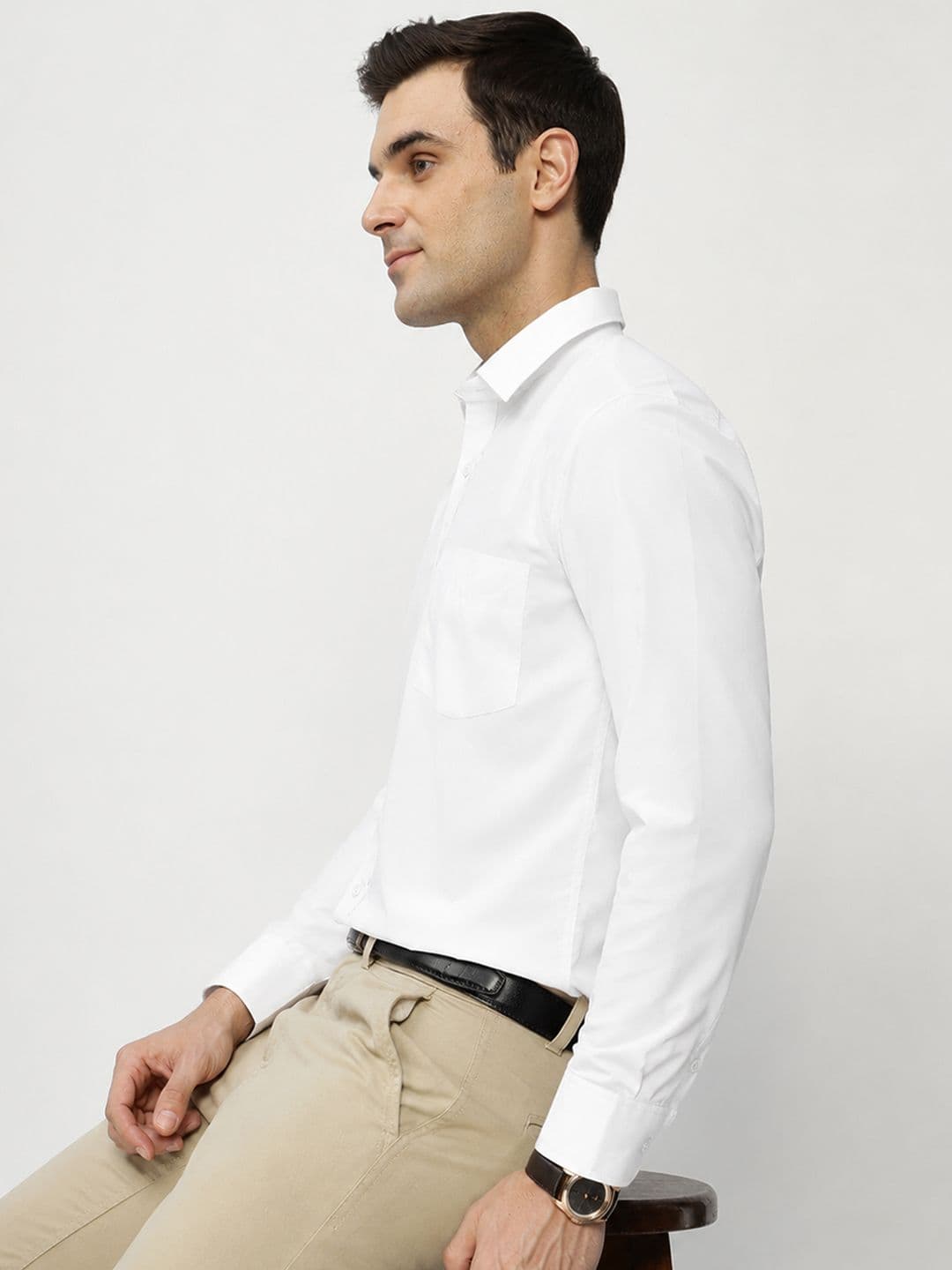 English Navy Original Slim Fit Easy Iron Wrinkle Resistant Formal Shirt thumbnail 6