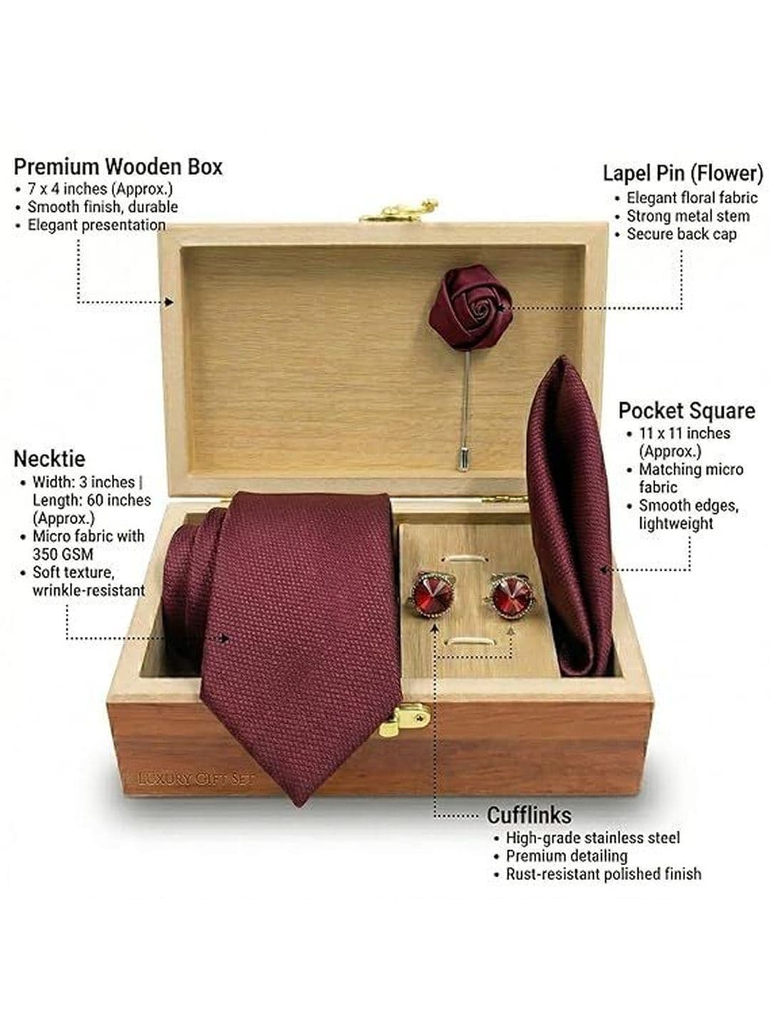 Osking Ties Men Broad Tie thumbnail 5