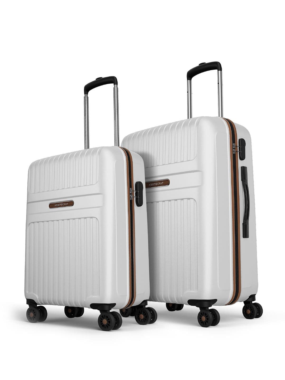 Aristocrat Unisex Set Of 2 Atlas Textured Hard-Sided Trolley Bags - view 1