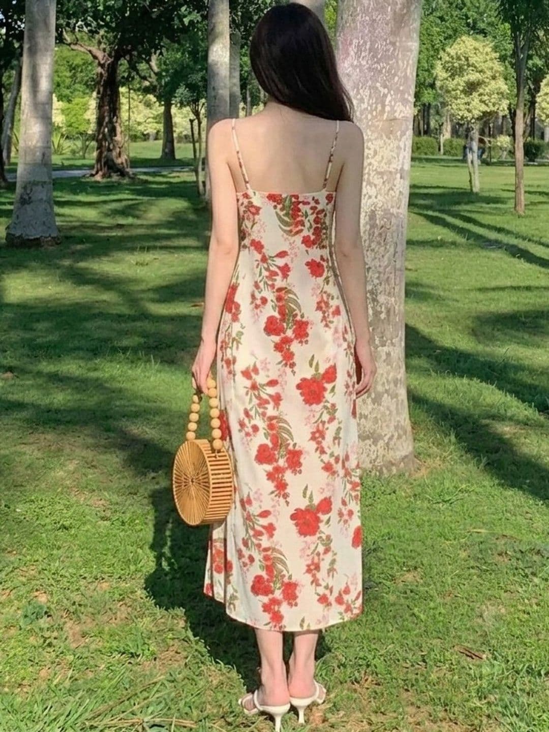 DressBerry Floral Print Sheath Midi Dress thumbnail 3