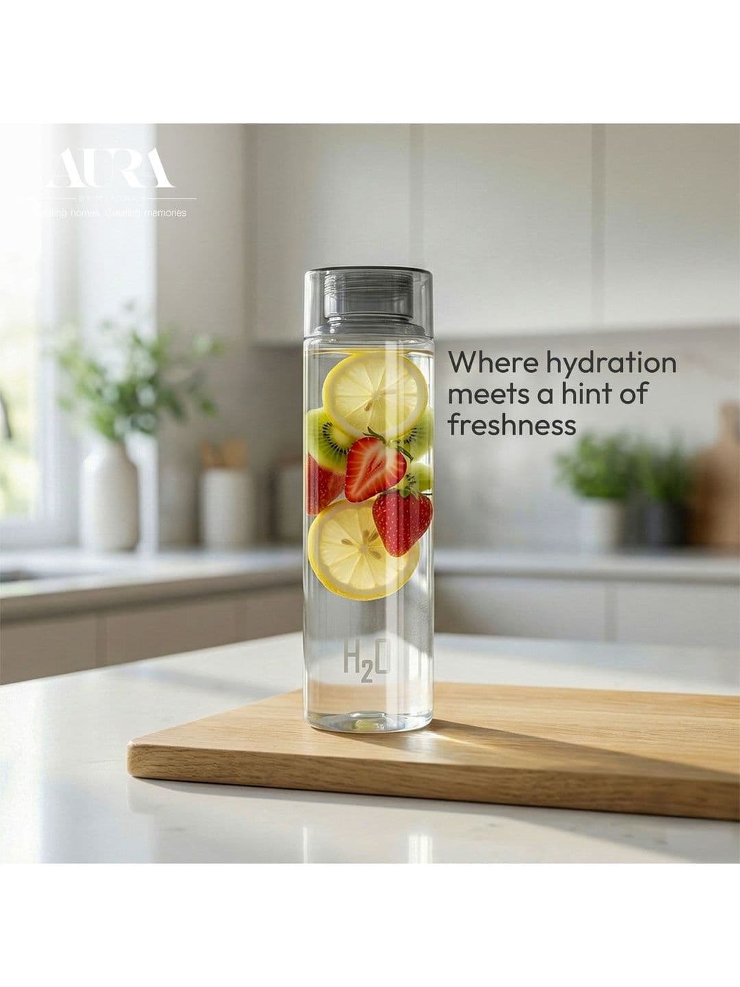 Aura Black Set of 6 Plastic Other Water Bottle thumbnail 5