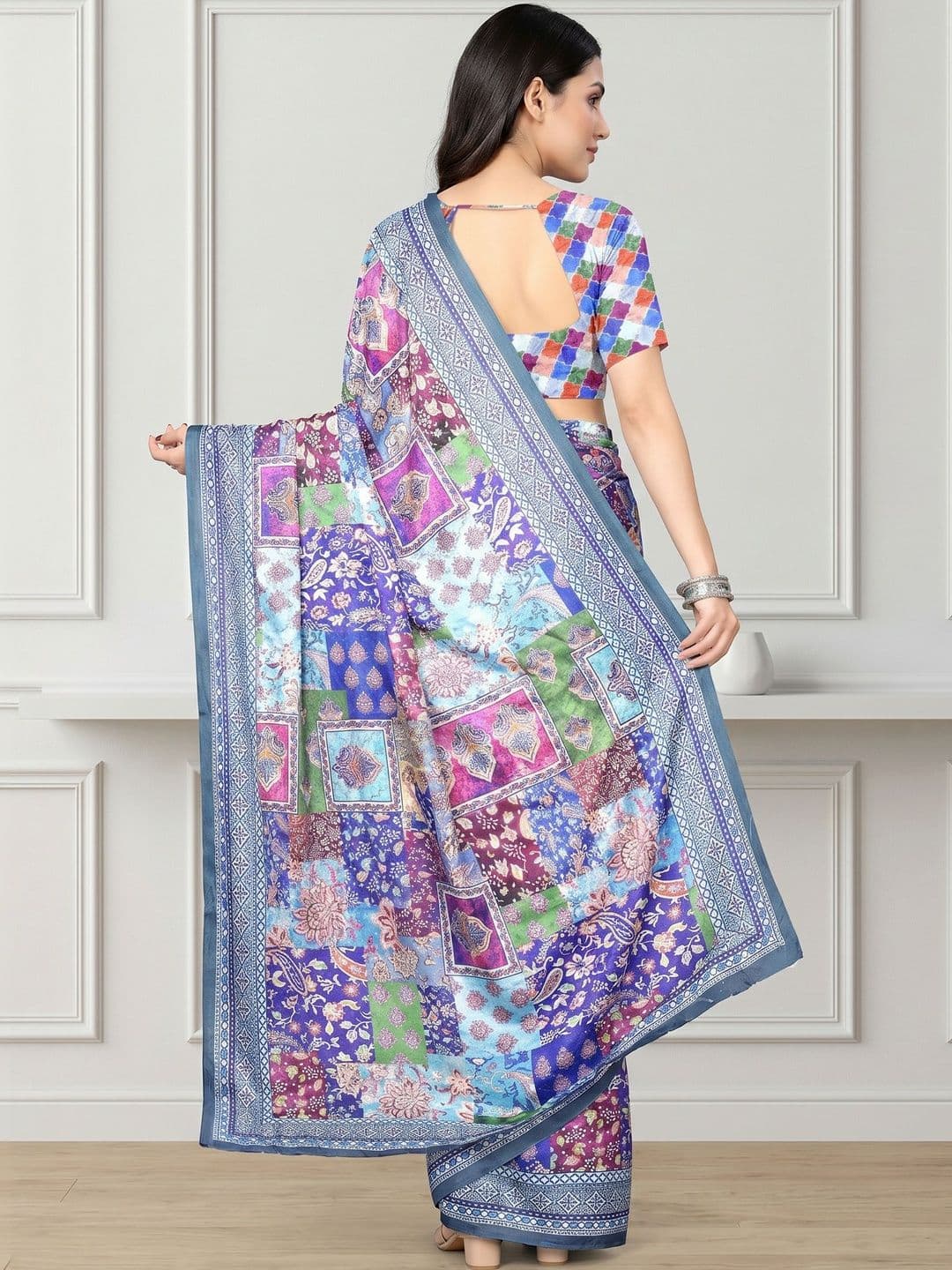 Anouk Mirage Ethnic Motifs Art Silk Designer Saree thumbnail 5
