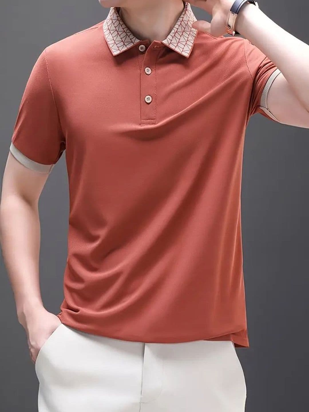 Mast & Harbour Men Polo Collar T-shirt thumbnail 5