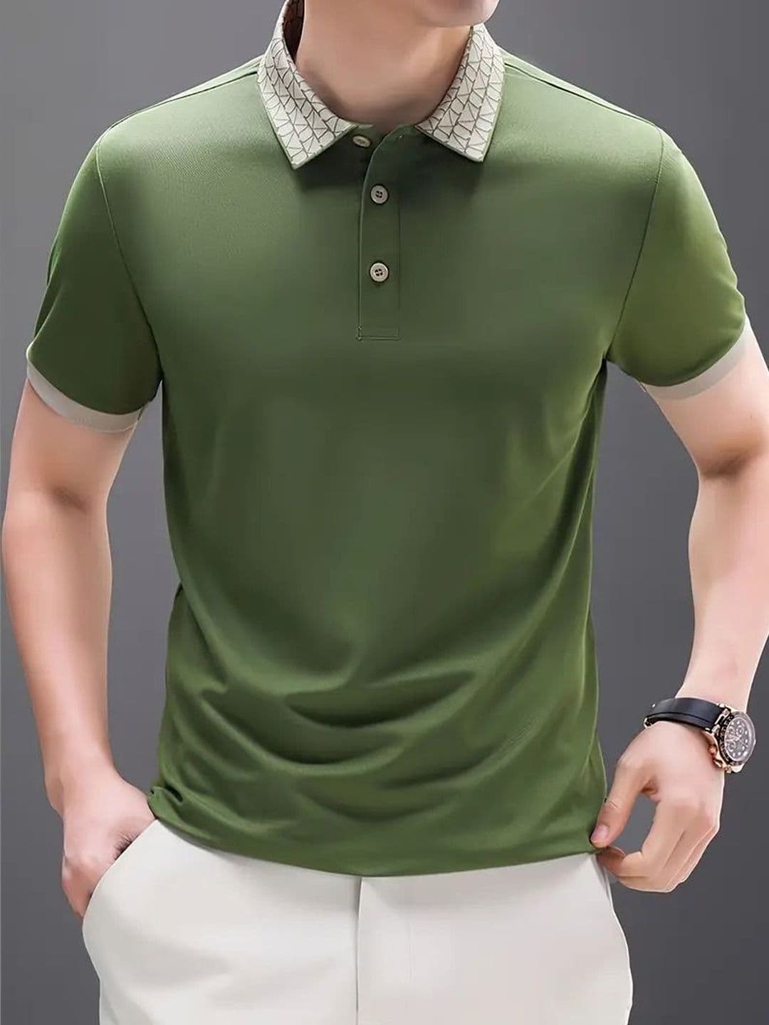 Mast & Harbour Men Polo Collar T-shirt thumbnail 3