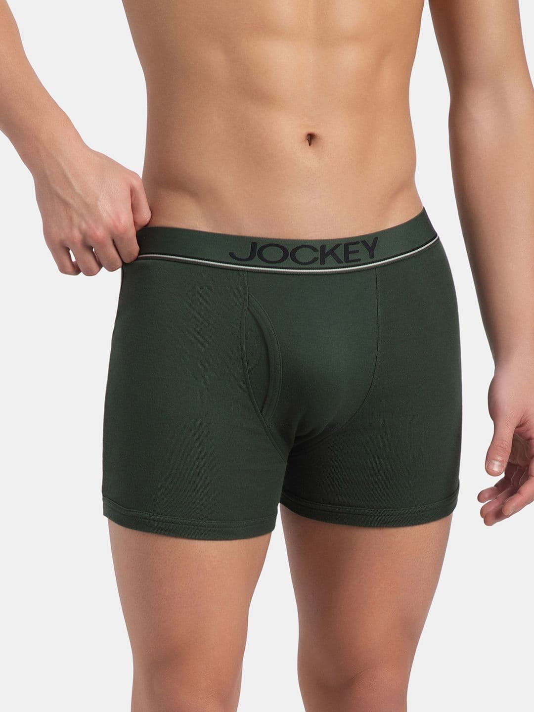 Jockey Super Combed Cotton Rib Boxer Brief with Ultrasoft and Durable Waistband-8009 thumbnail 2