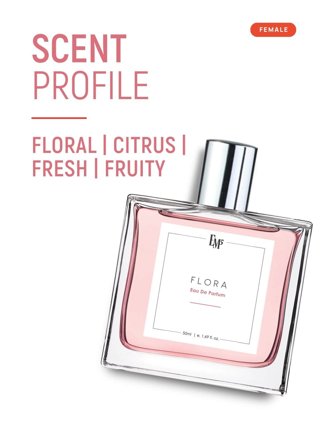 EM5 Women Flora Strong & Long Lasting Eau De Parfum - 50 ml thumbnail 5