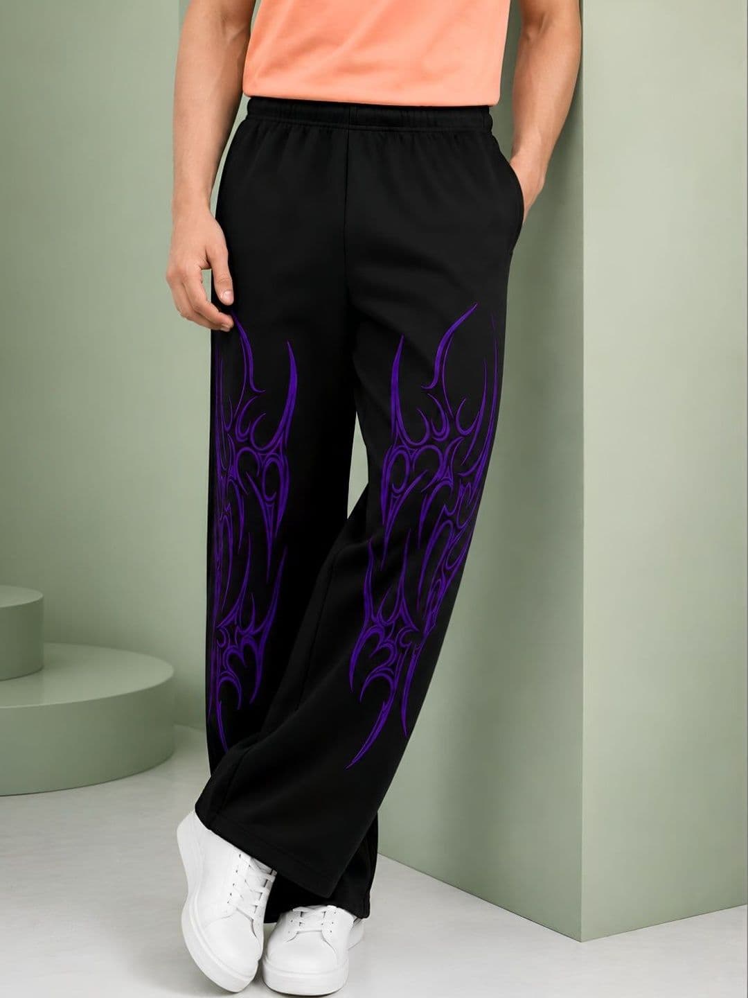TEDWOODS Men Regular Fit Graphic Print Track Pants thumbnail 2