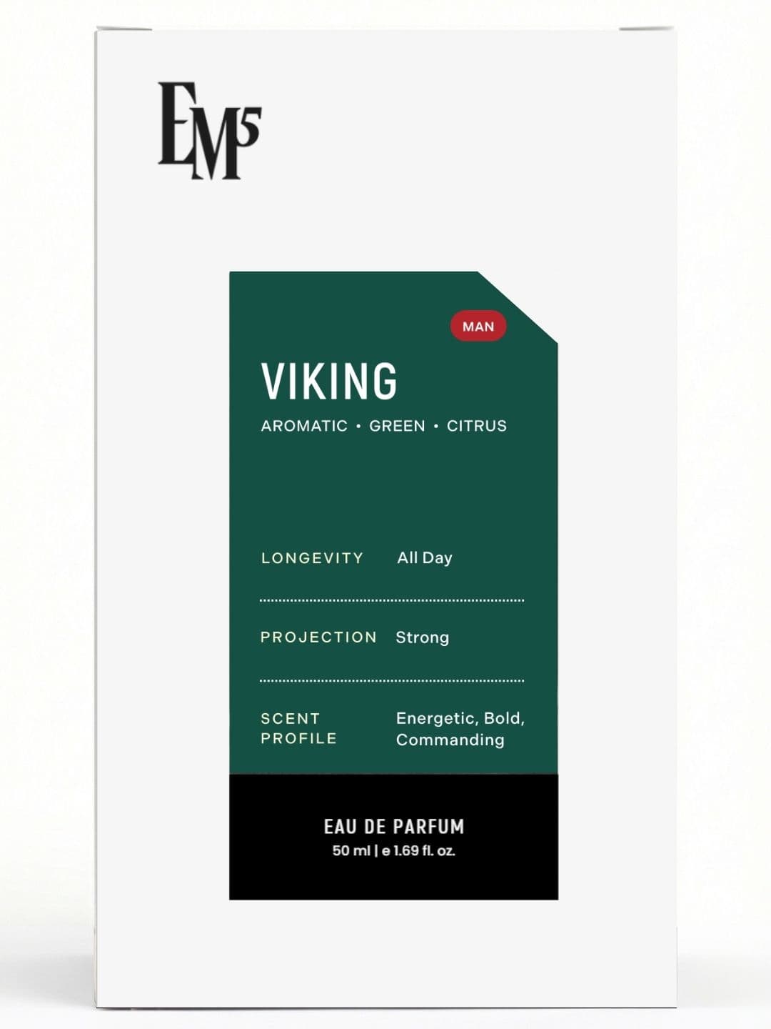 EM5 Men Non-Carcinogenic & Vegan Eau De Parfum - Viking - 50 ml thumbnail 3