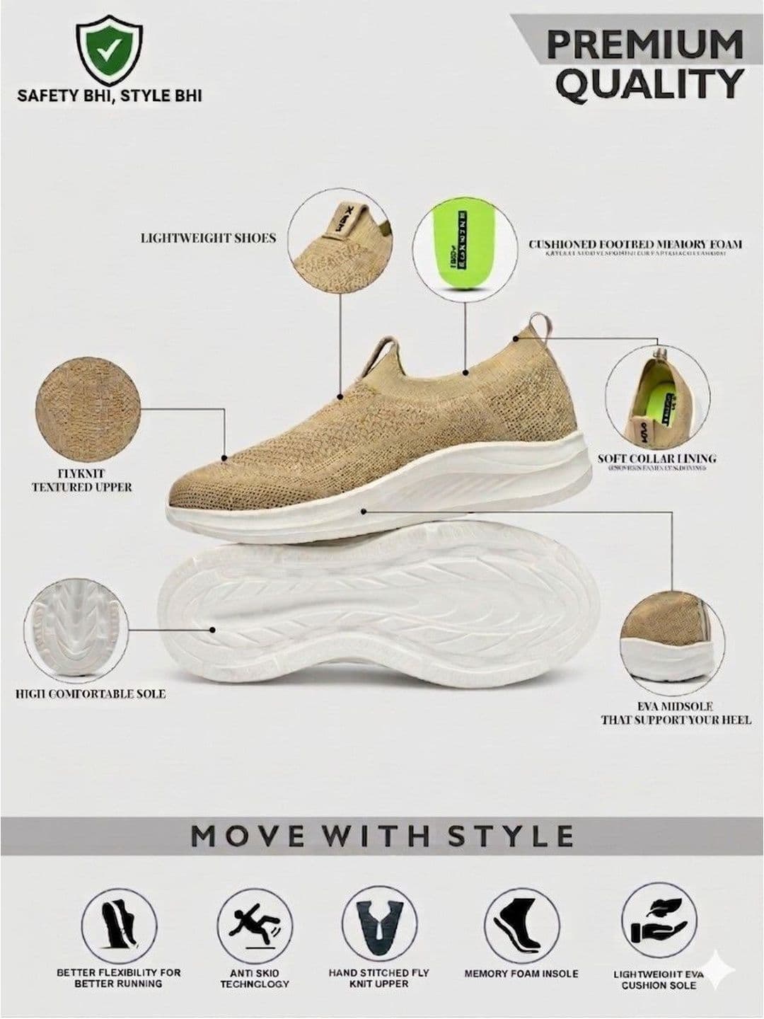 HRX by Hrithik Roshan Men Textured Sneakers thumbnail 6