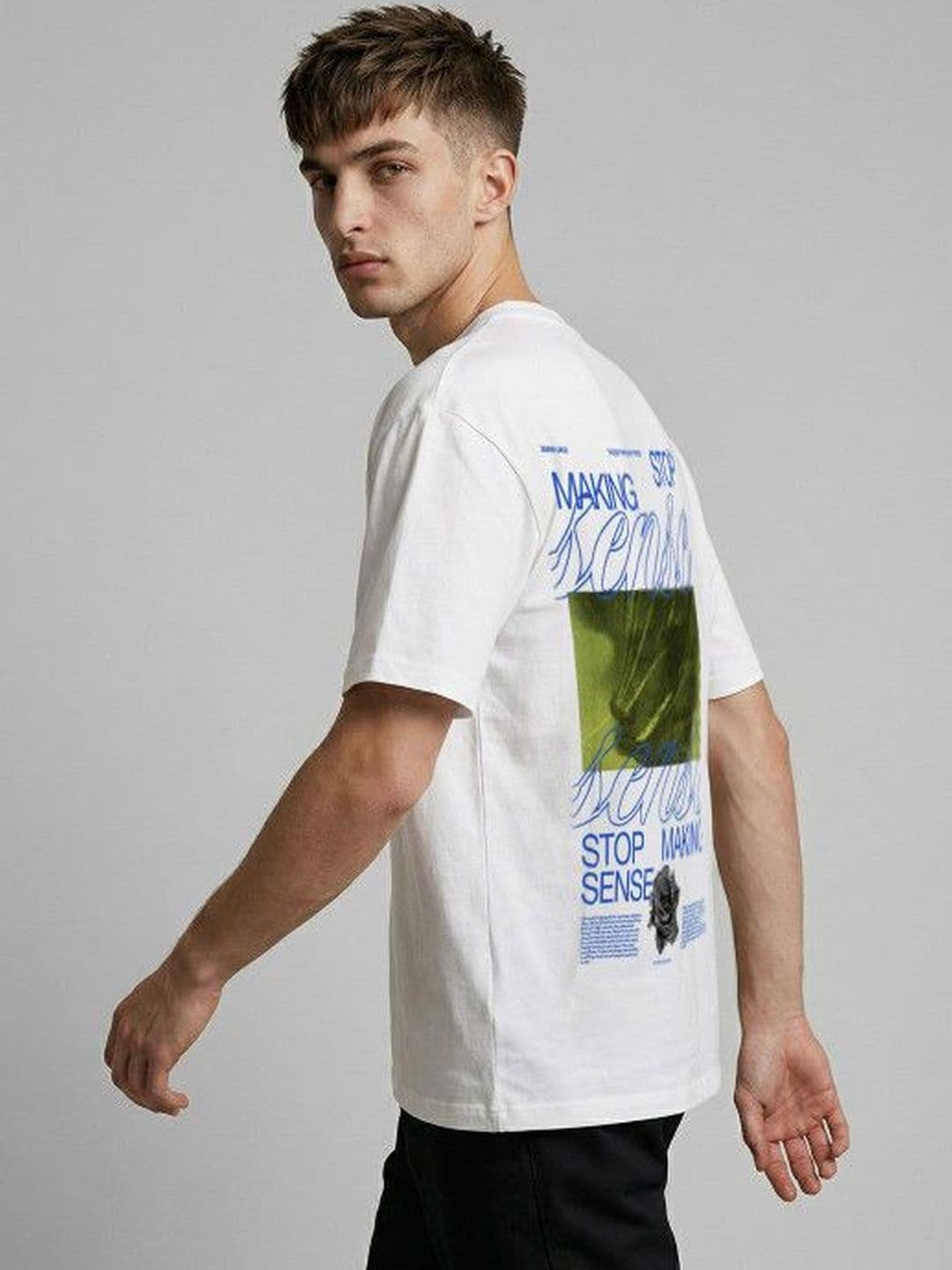 High Star Men Typography Printed T-shirt thumbnail 2