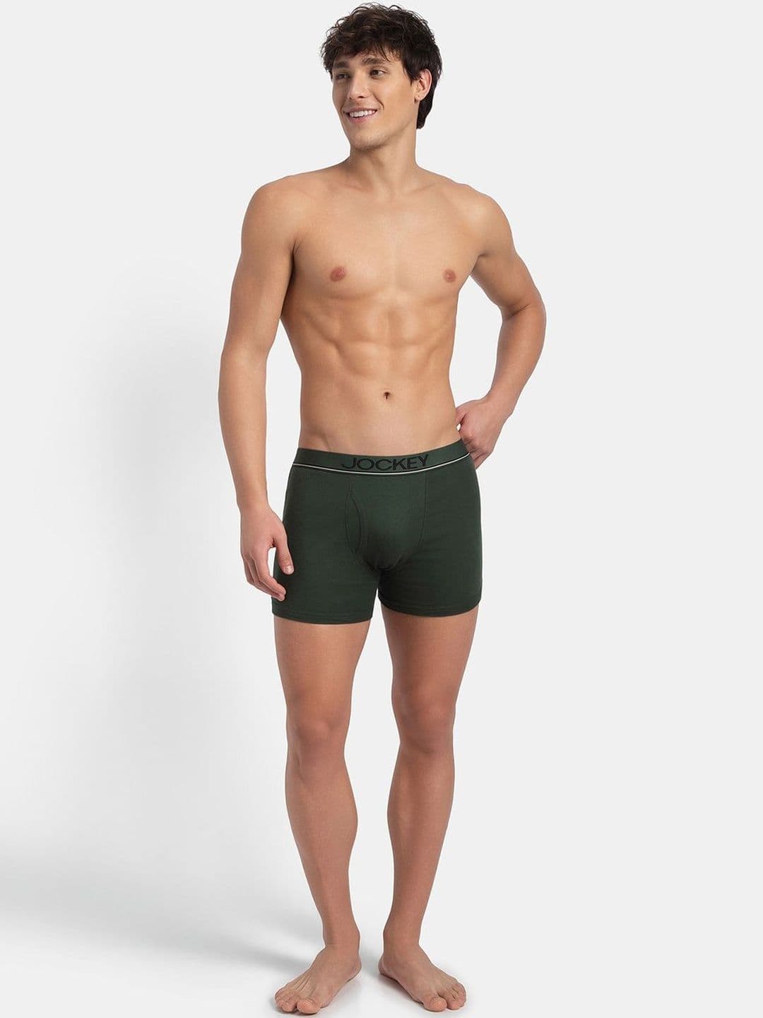 Jockey Super Combed Cotton Rib Boxer Brief with Ultrasoft and Durable Waistband-8009 thumbnail 3