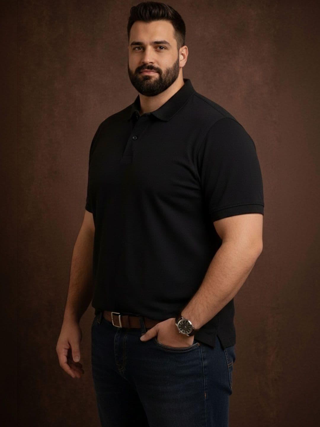 The Roadster Lifestyle Co Polo Collar Oversized Tshirts thumbnail 2