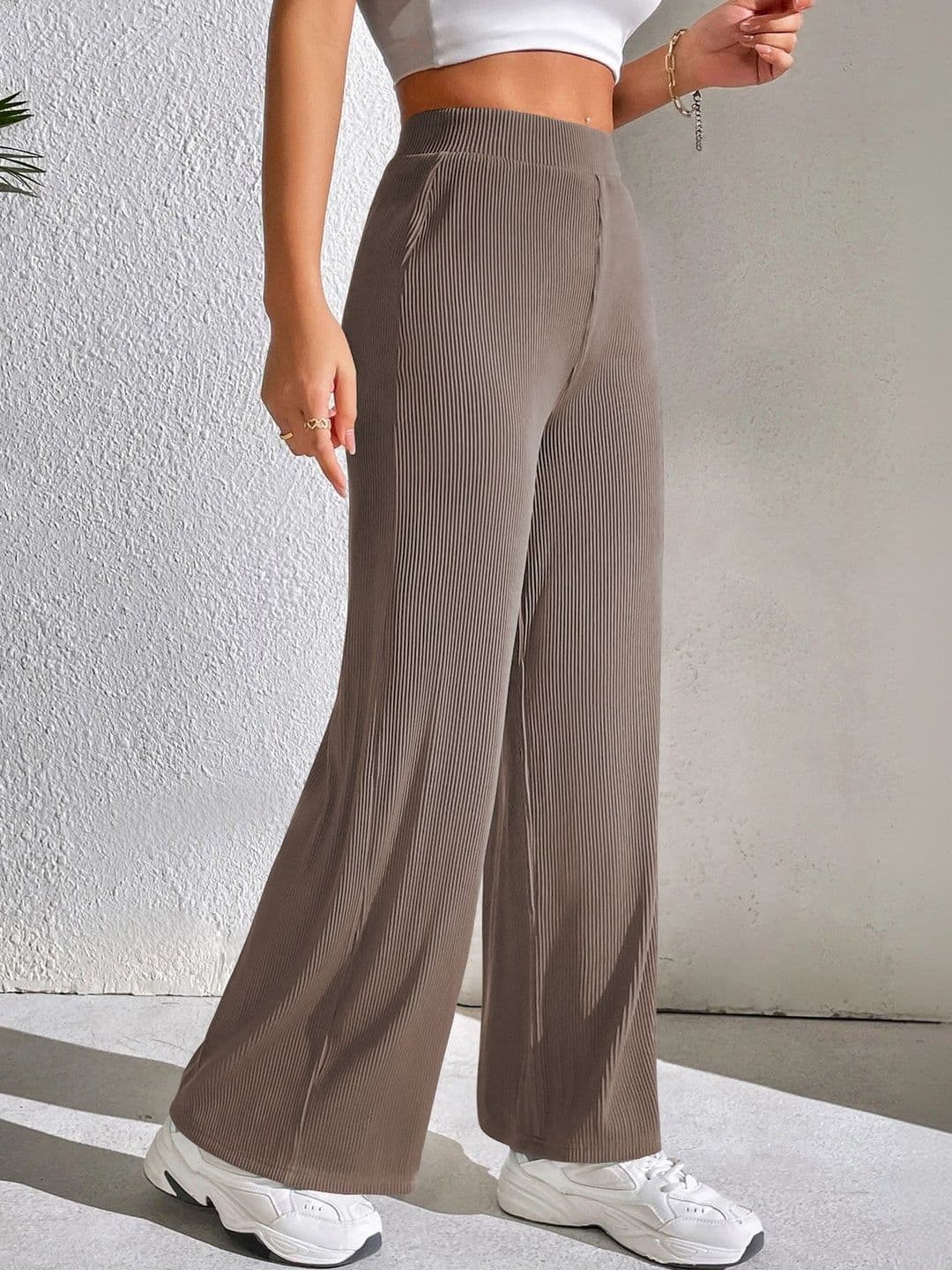 Neon Femme Women Textured High-Rise Trousers - view 1