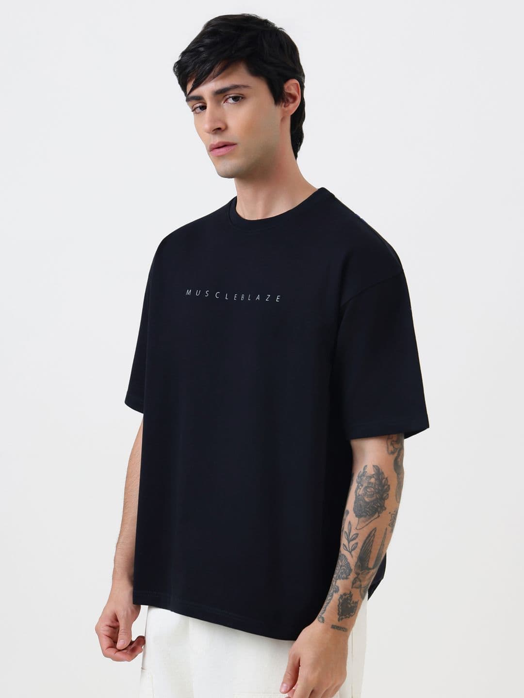 MuscleBlaze Unisex Typography Printed Round Neck Cotton T-shirt thumbnail 4