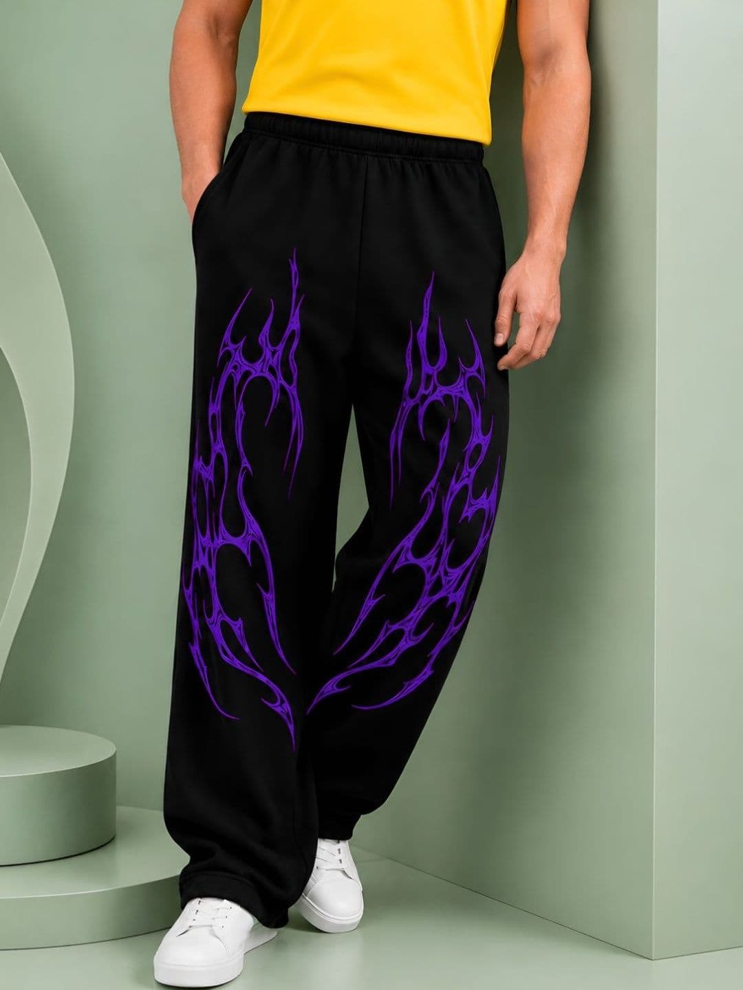 TEDWOODS Men Regular Fit Graphic Print Track Pants thumbnail 2