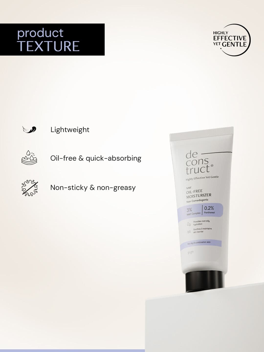 Deconstruct Oil-Free Moisturizer Non Sticky with 72 HR Hydration- 50g thumbnail 4