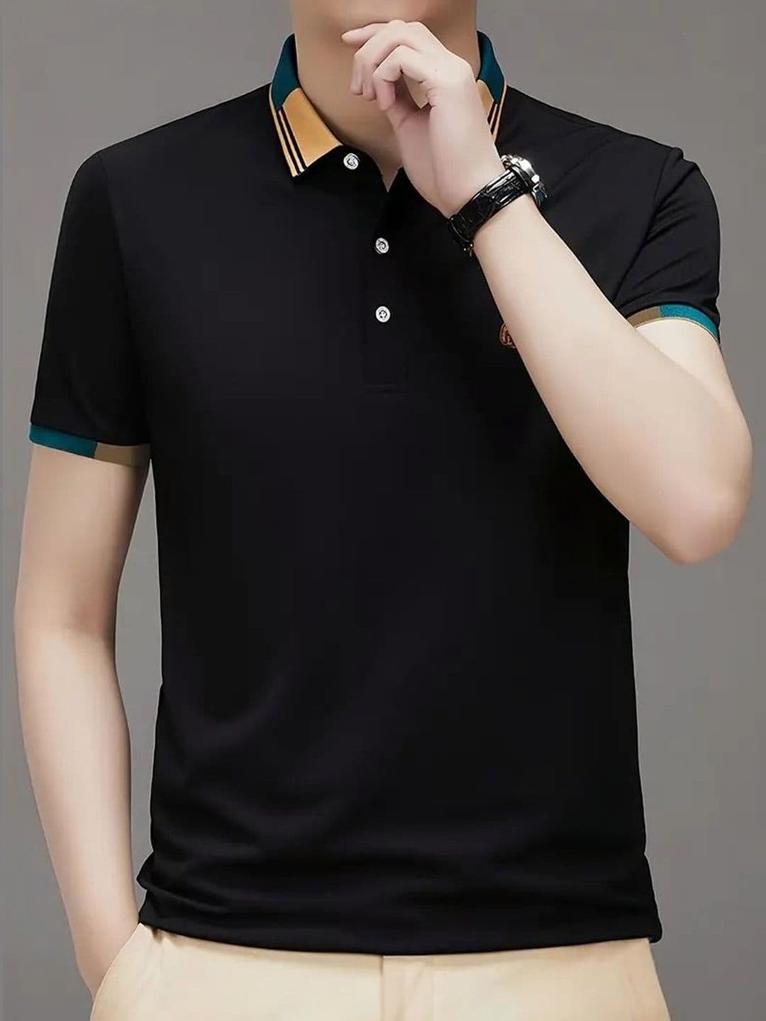 Mast & Harbour Men Polo Collar T-shirt thumbnail 5