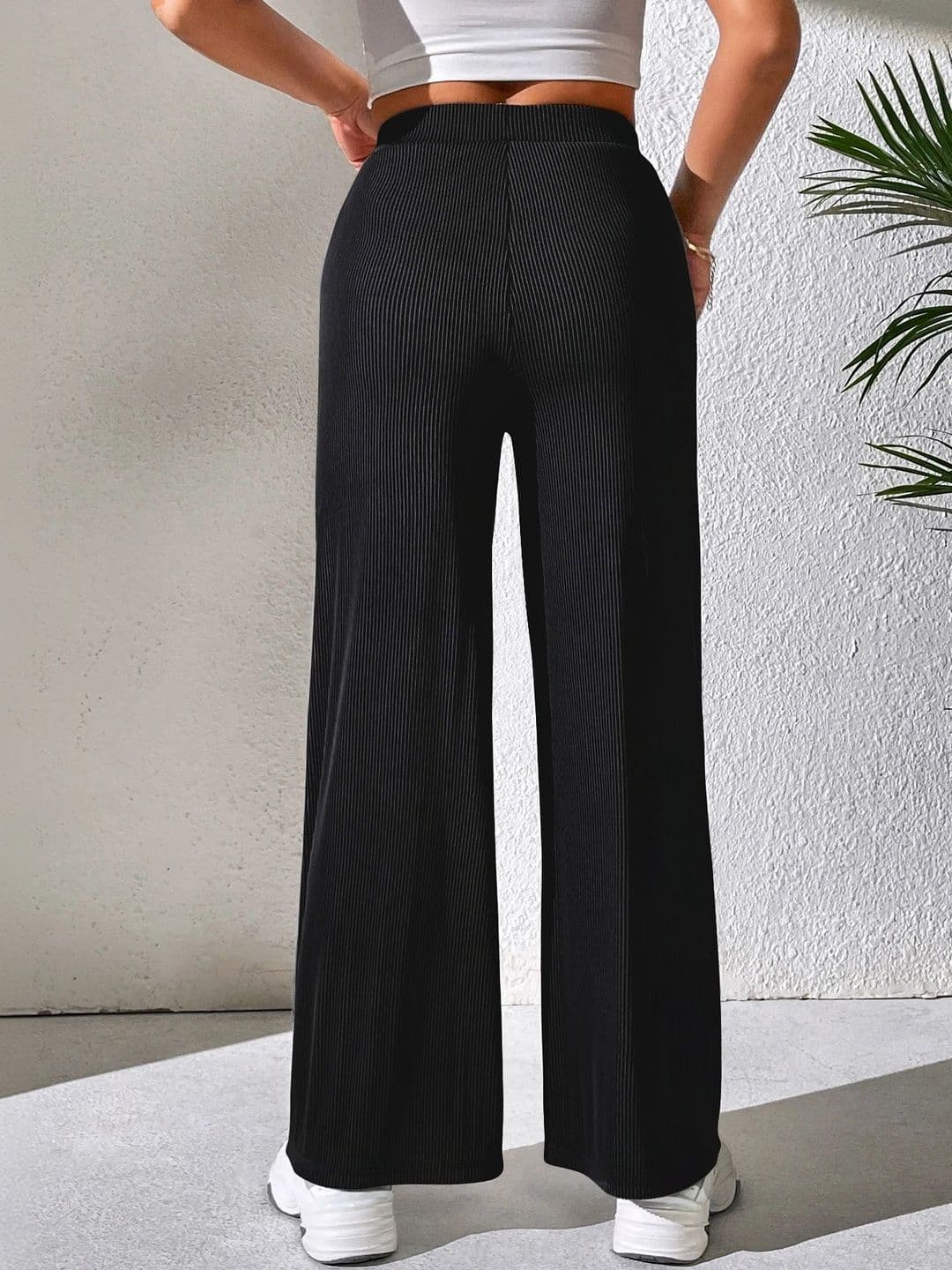 Neon Femme Women Textured High-Rise Trousers thumbnail 2