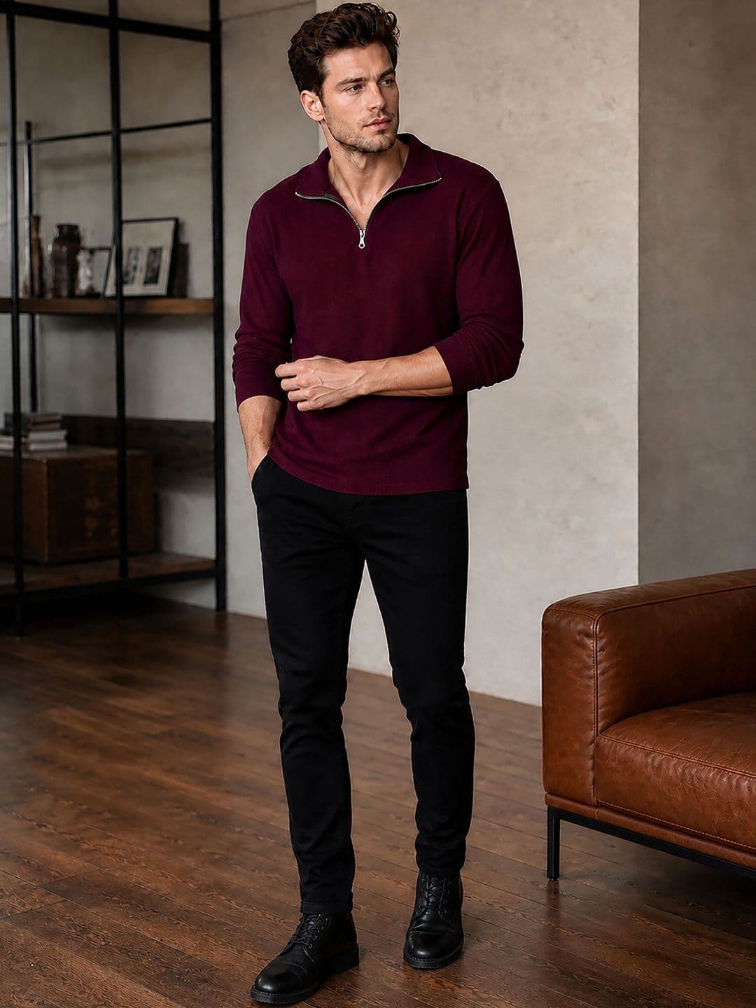 ATIGIANO Men Polo Collar T-shirt thumbnail 5