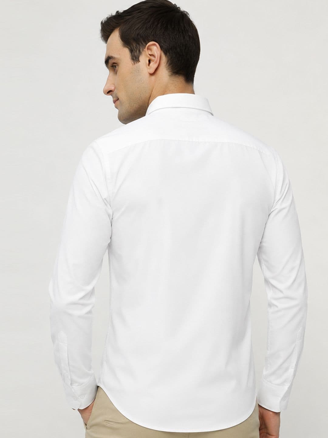 English Navy Original Slim Fit Easy Iron Wrinkle Resistant Formal Shirt thumbnail 3