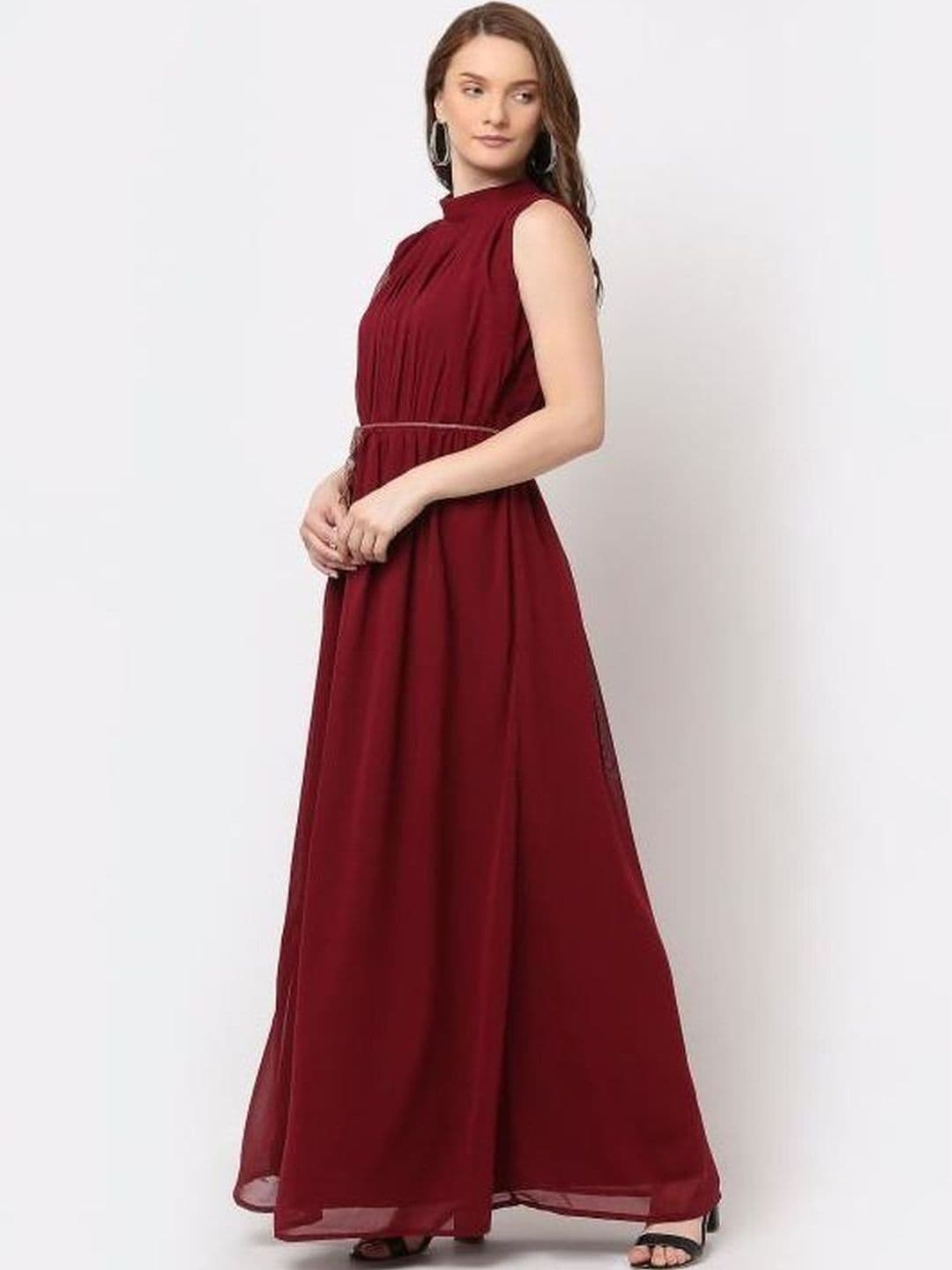 DressBerry Halter Neck Georgette Maxi Dress thumbnail 2