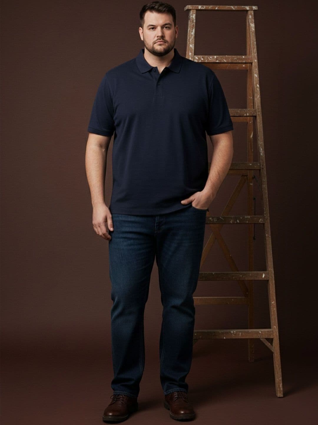 Mast & Harbour Men Polo Collar Cotton T-shirt thumbnail 4