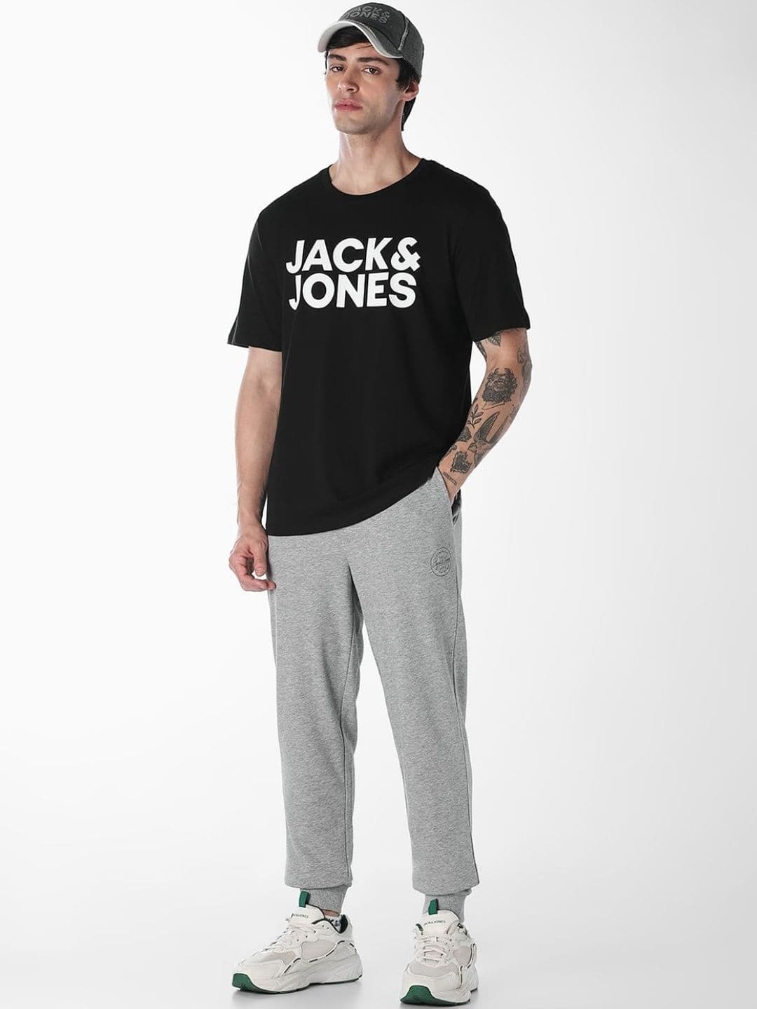 Jack & Jones Men Brand Logo Printed Slim Fit T-shirt thumbnail 6