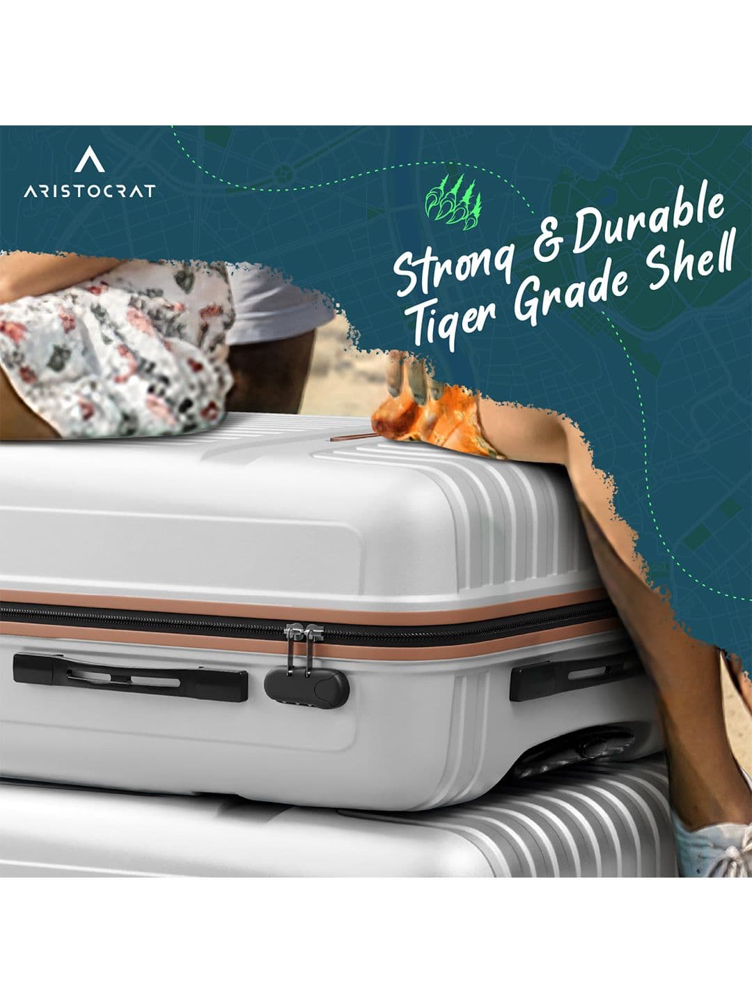 Aristocrat Unisex Set Of 2 Atlas Textured Hard-Sided Trolley Bags thumbnail 7
