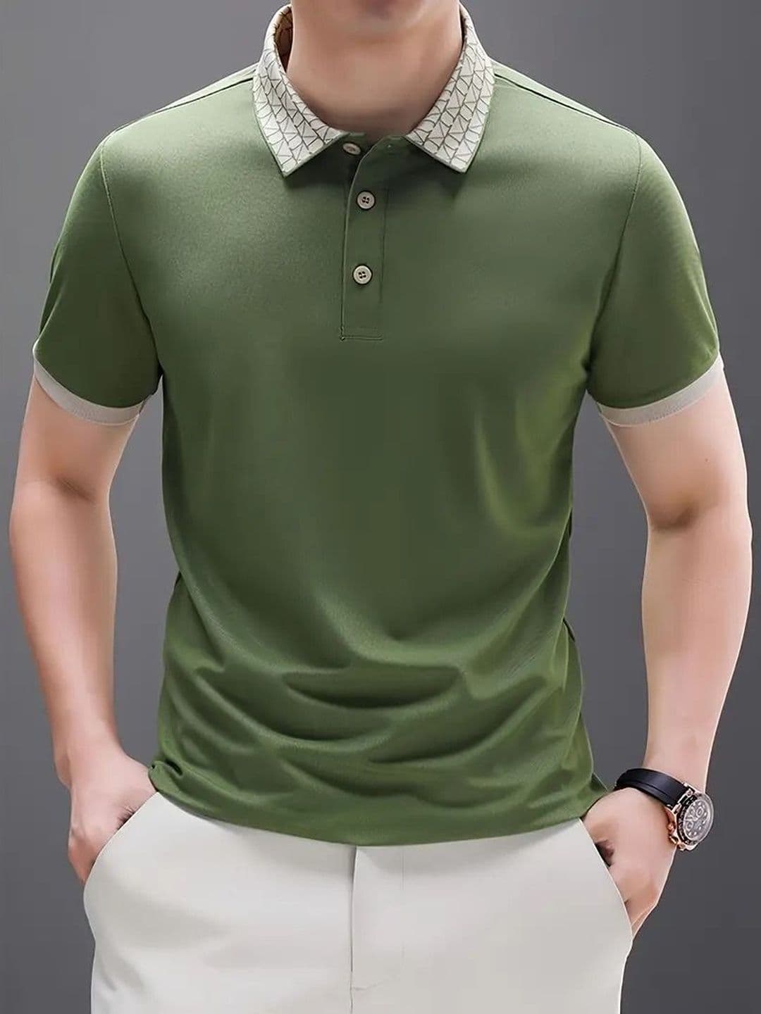 Mast & Harbour Men Polo Collar T-shirt thumbnail 5