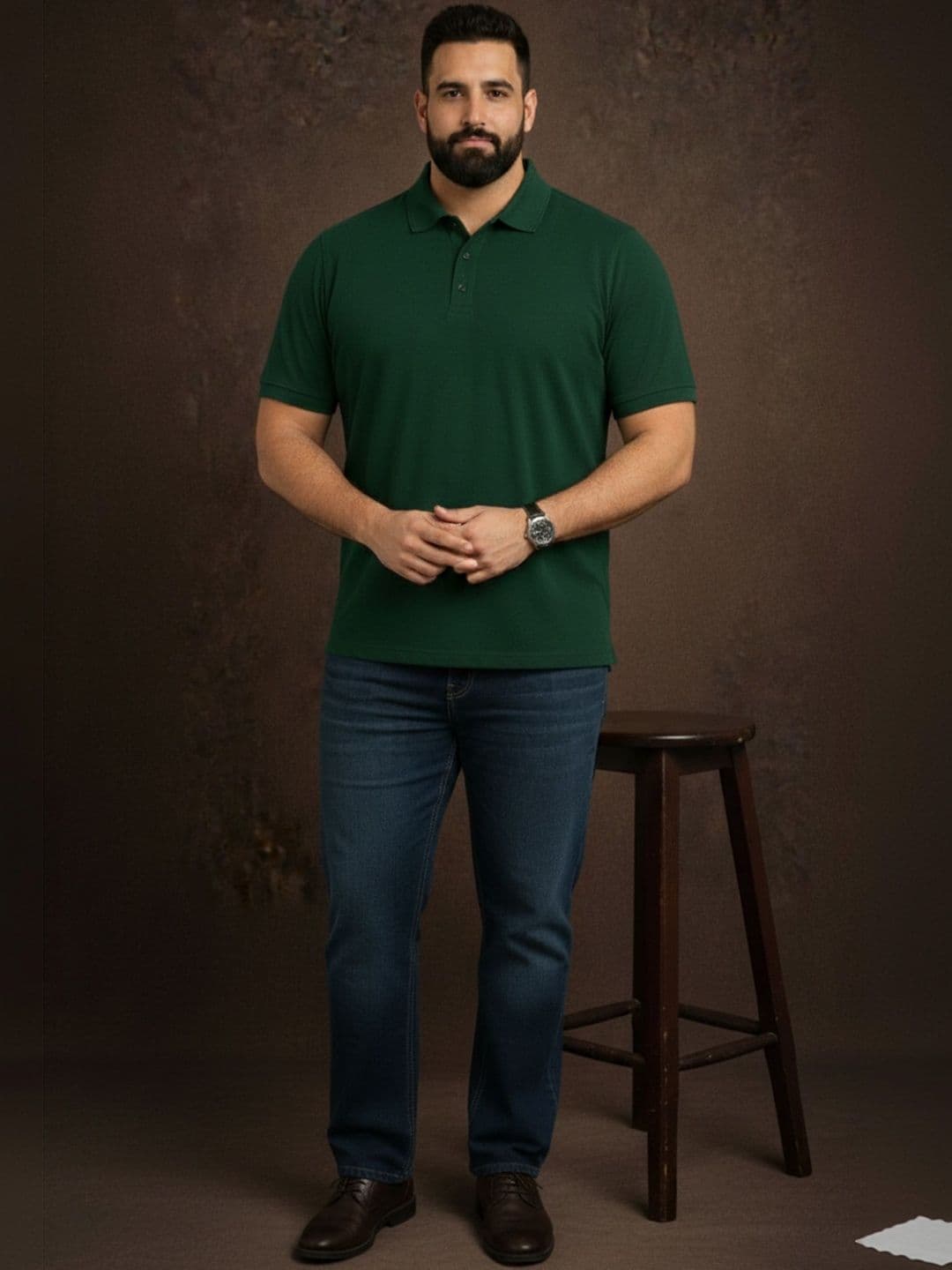 The Roadster Lifestyle Co Polo Collar Oversized Tshirts thumbnail 6