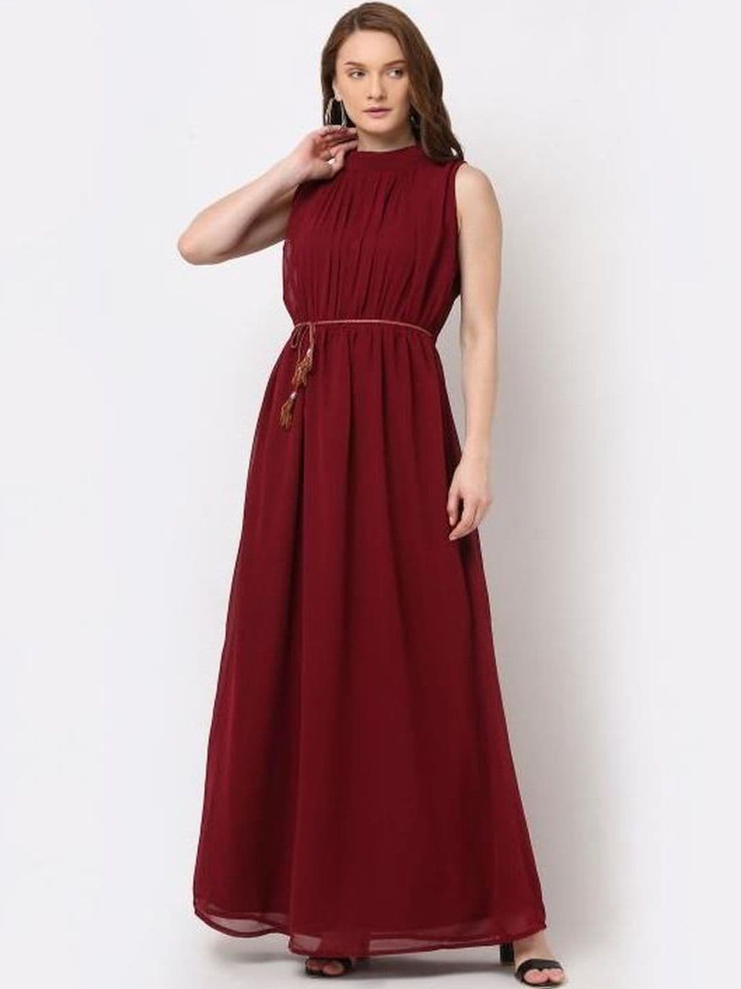 DressBerry Halter Neck Georgette Maxi Dress thumbnail 5