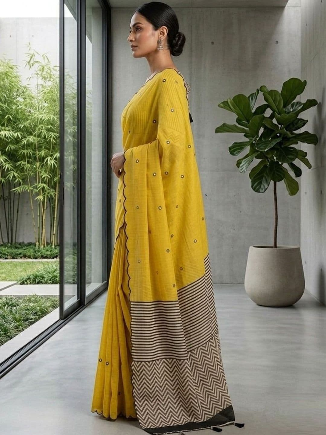 Sangria Woven Design Sarees Blouse Piece thumbnail 2