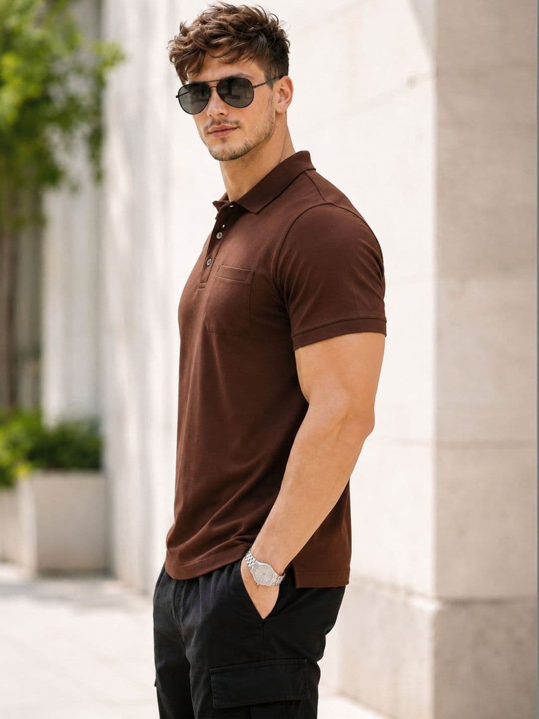 SCUBA Men Polo Collar Pockets T-shirt thumbnail 2