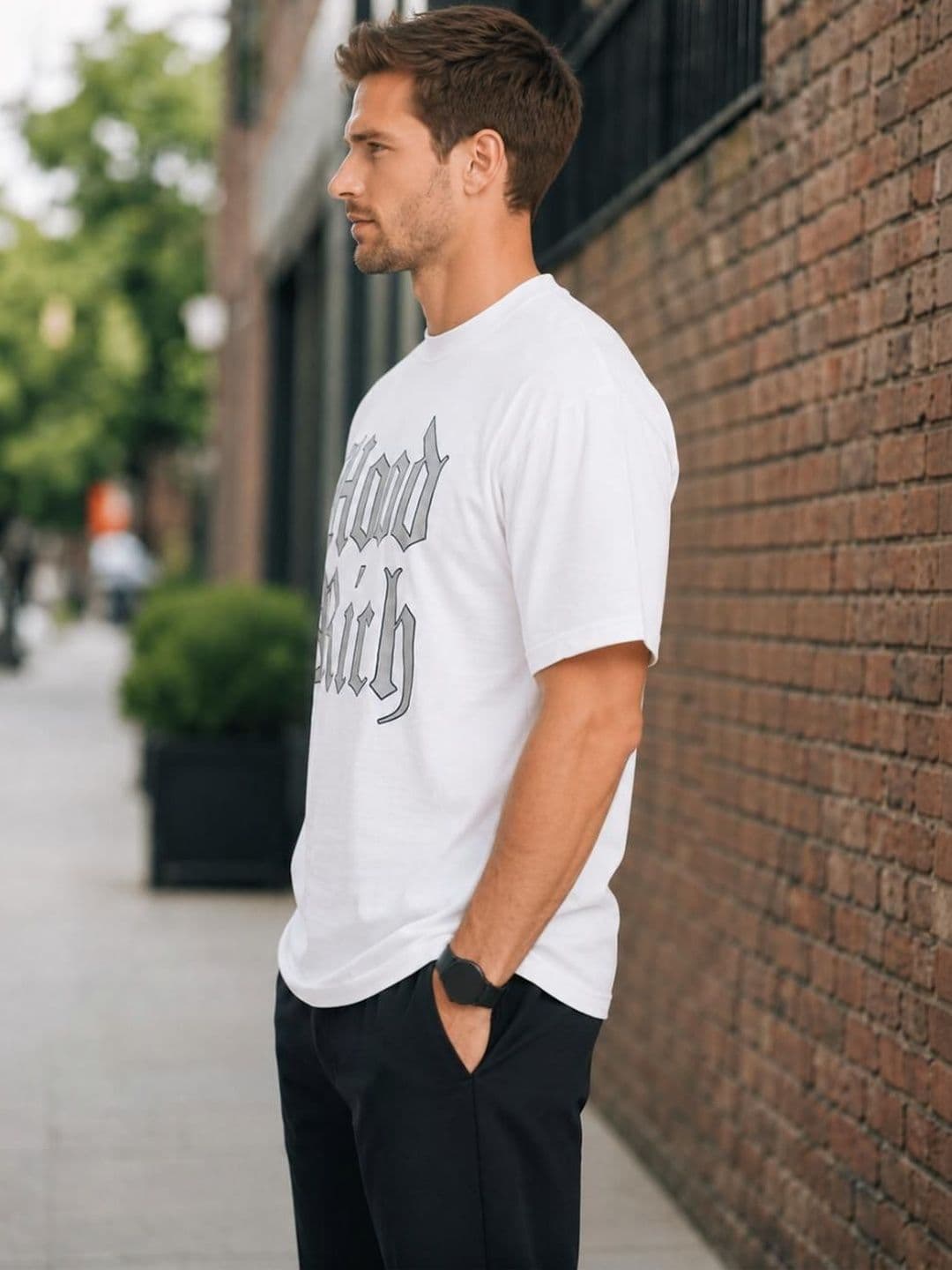 UTCV Men Typography Printed T-shirt thumbnail 3