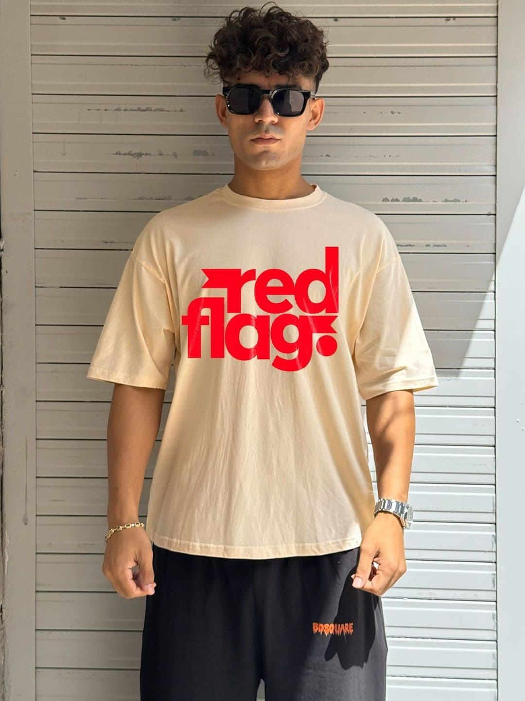 BDSQUARE Men Typography Printed T-shirt thumbnail 2