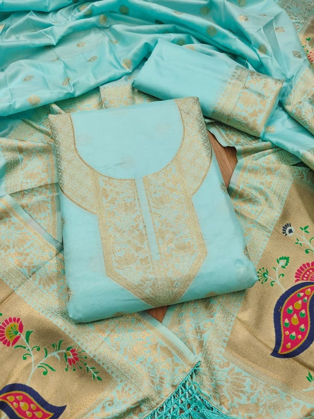 KALINI Unstitched Dress Material thumbnail 2