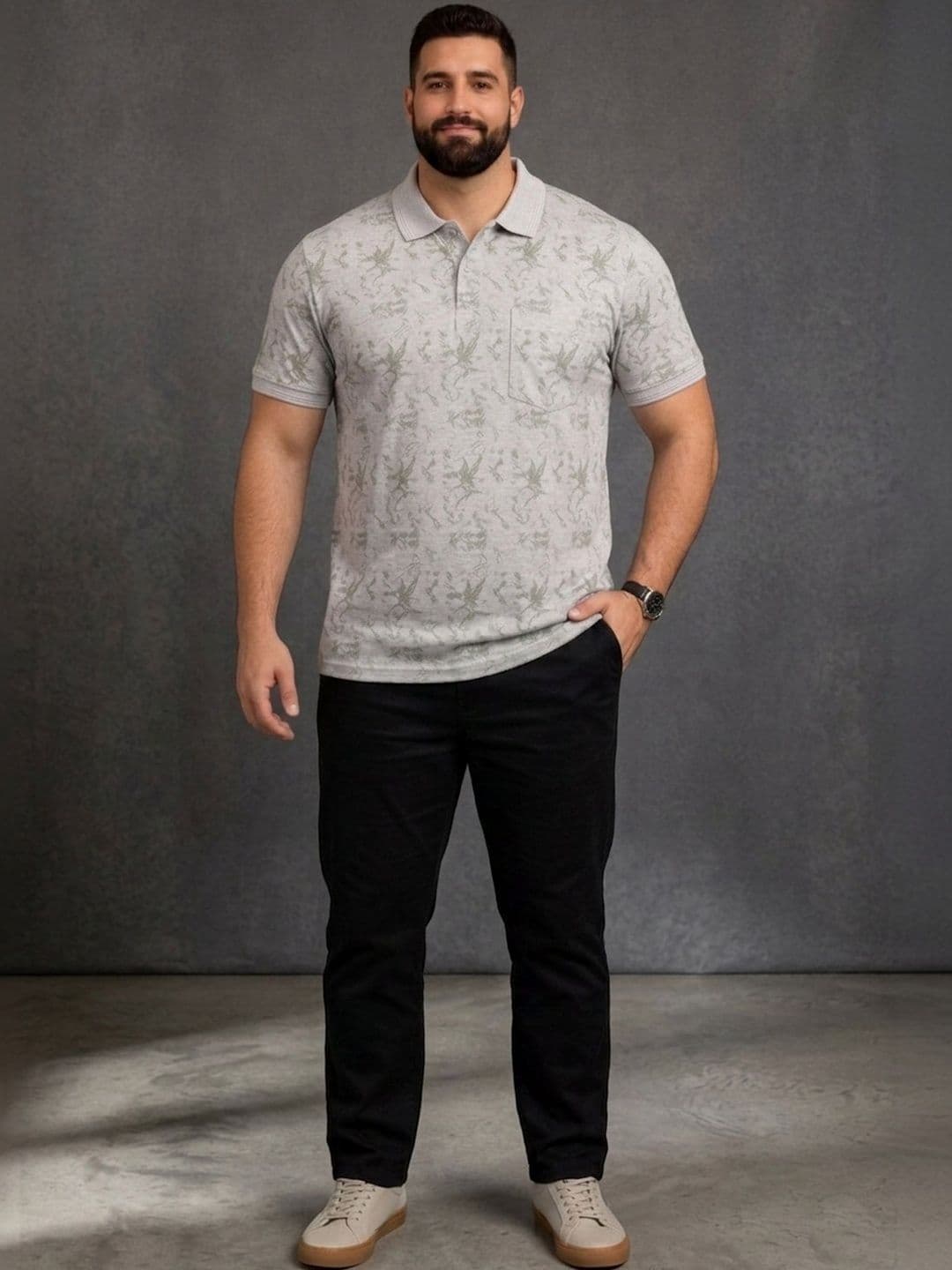 The Roadster Lifestyle Co. Printed Polo Collar Tshirts thumbnail 3