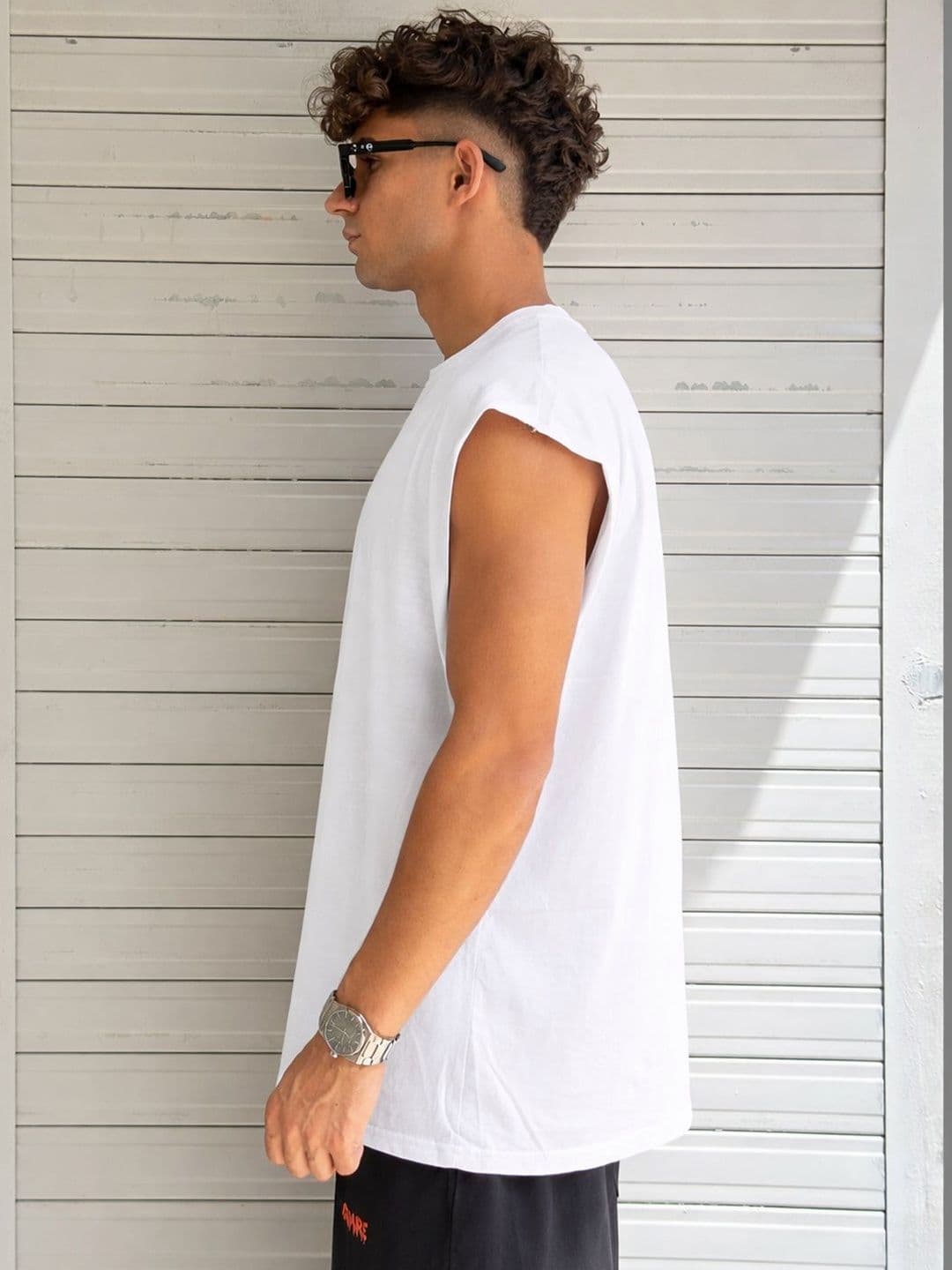 BDSQUARE Typography Printed Round Neck Cotton Oversized T-shirt thumbnail 2