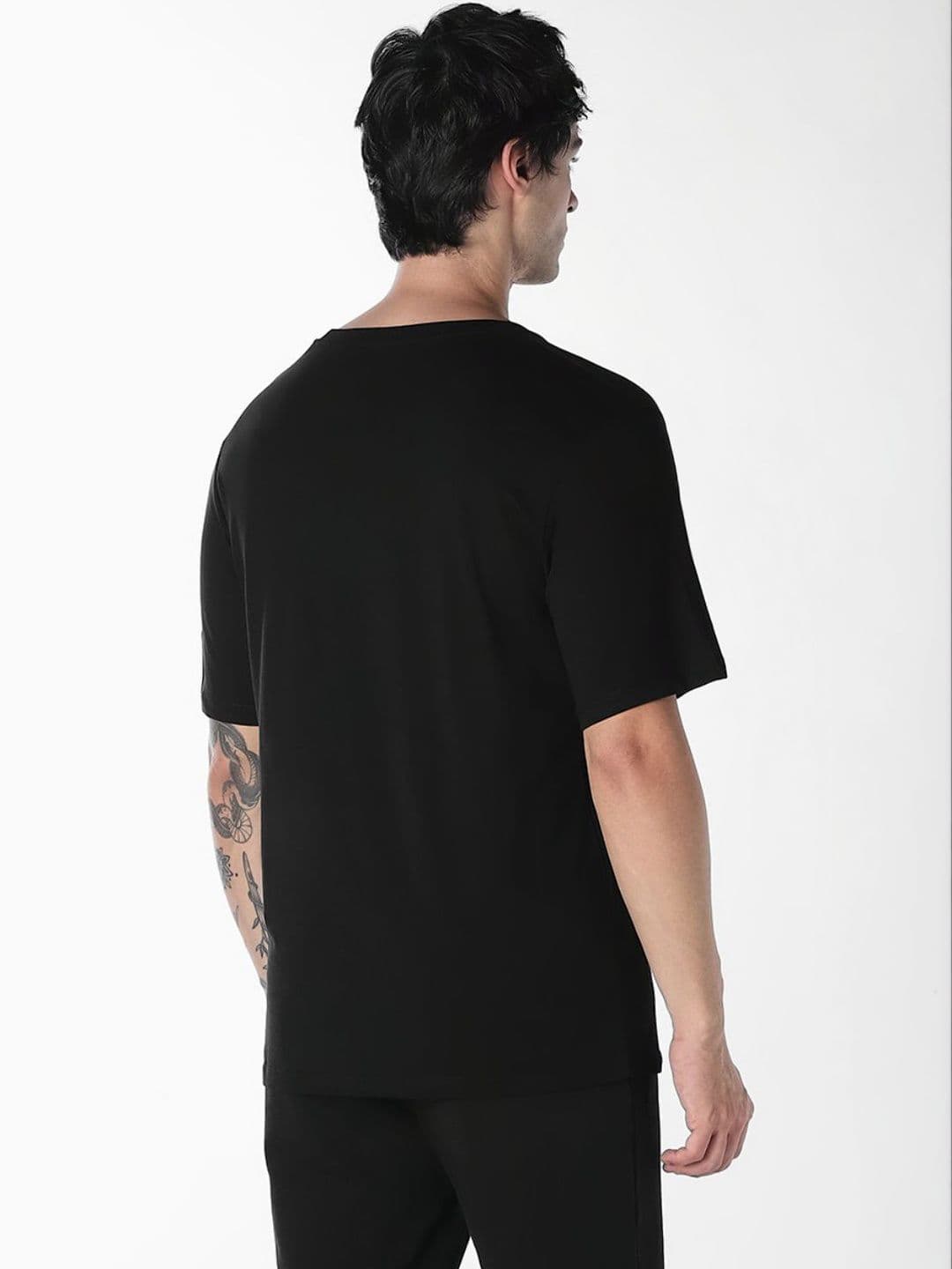 Jack & Jones Men Brand Logo Printed Organic Cotton Slim Fit T-shirt thumbnail 4