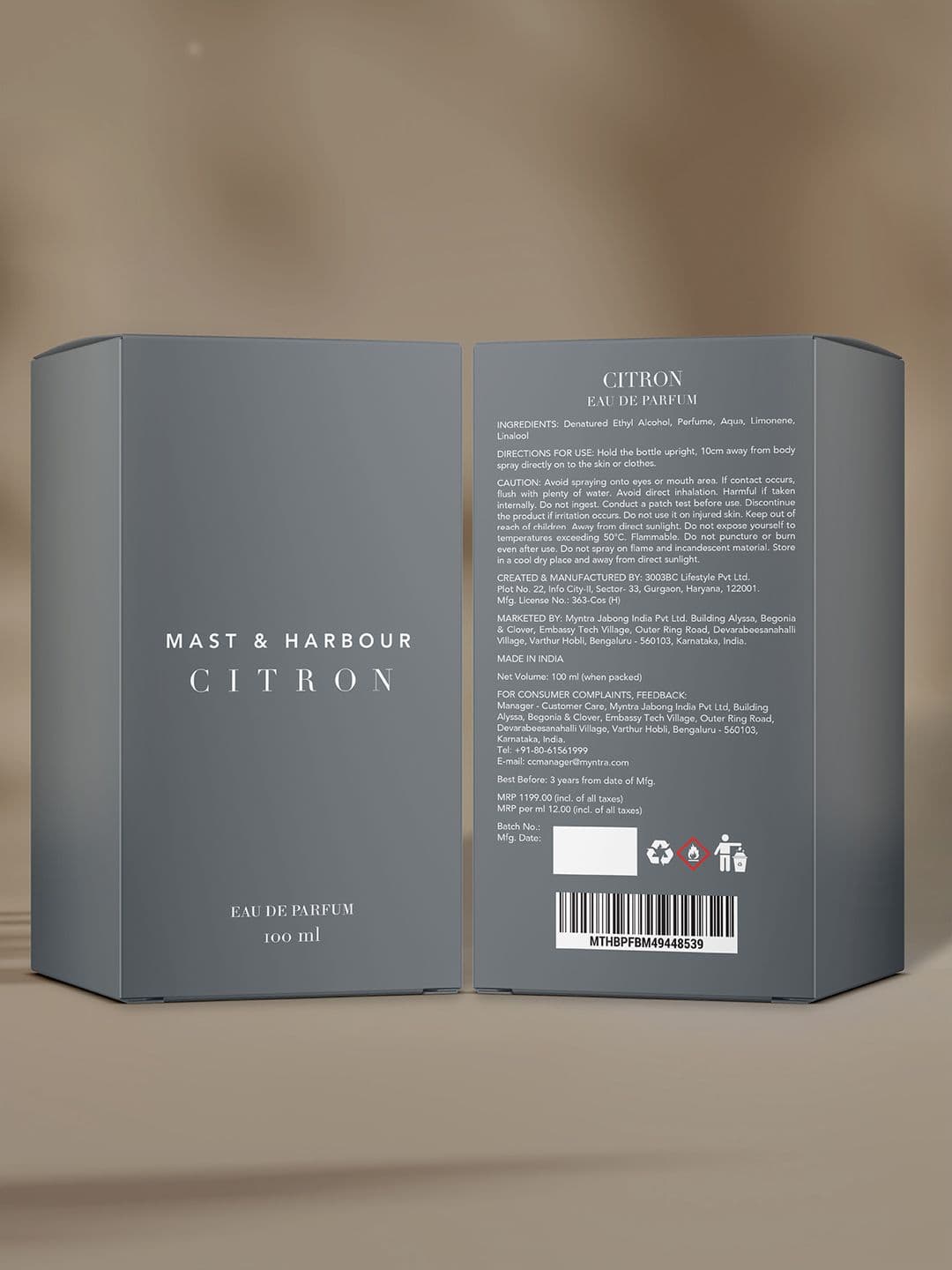 Mast & Harbour Men Citron Eau De Parfum 100 ml thumbnail 6