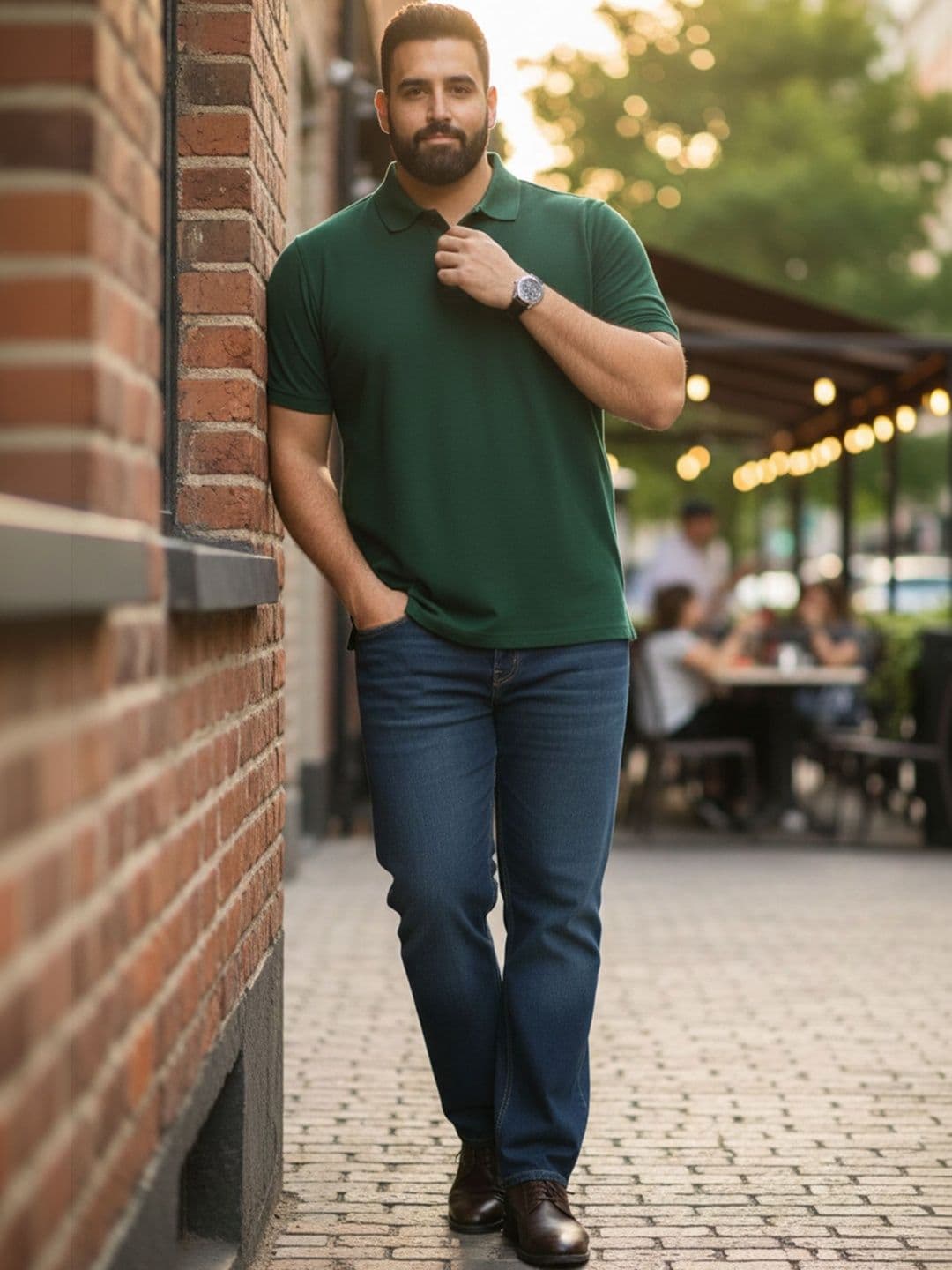 The Roadster Lifestyle Co Polo Collar Oversized Tshirts thumbnail 4